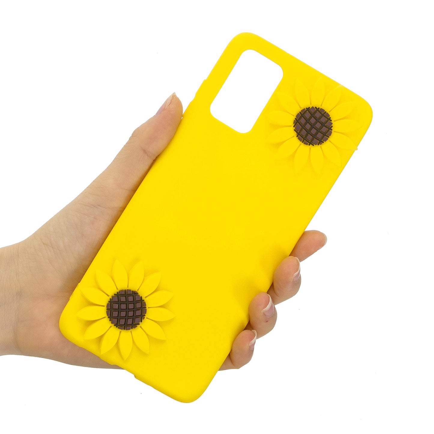 3D Cartoon Pattern Soft TPU Cell Phone Case for Samsung Galaxy S20 Plus/S20 Plus 5G - Flower