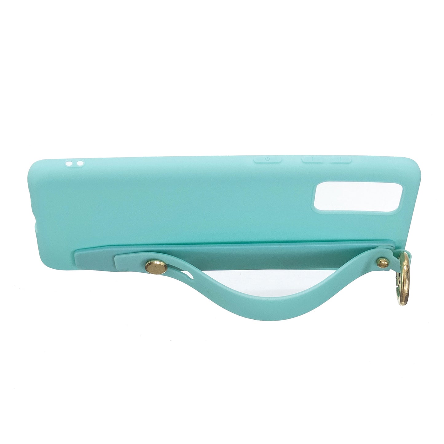 TPU Cell Phone Back Case with Wrist Strap Kickstand for Samsung Galaxy S20 Plus / S20 Plus 5G - Baby Blue