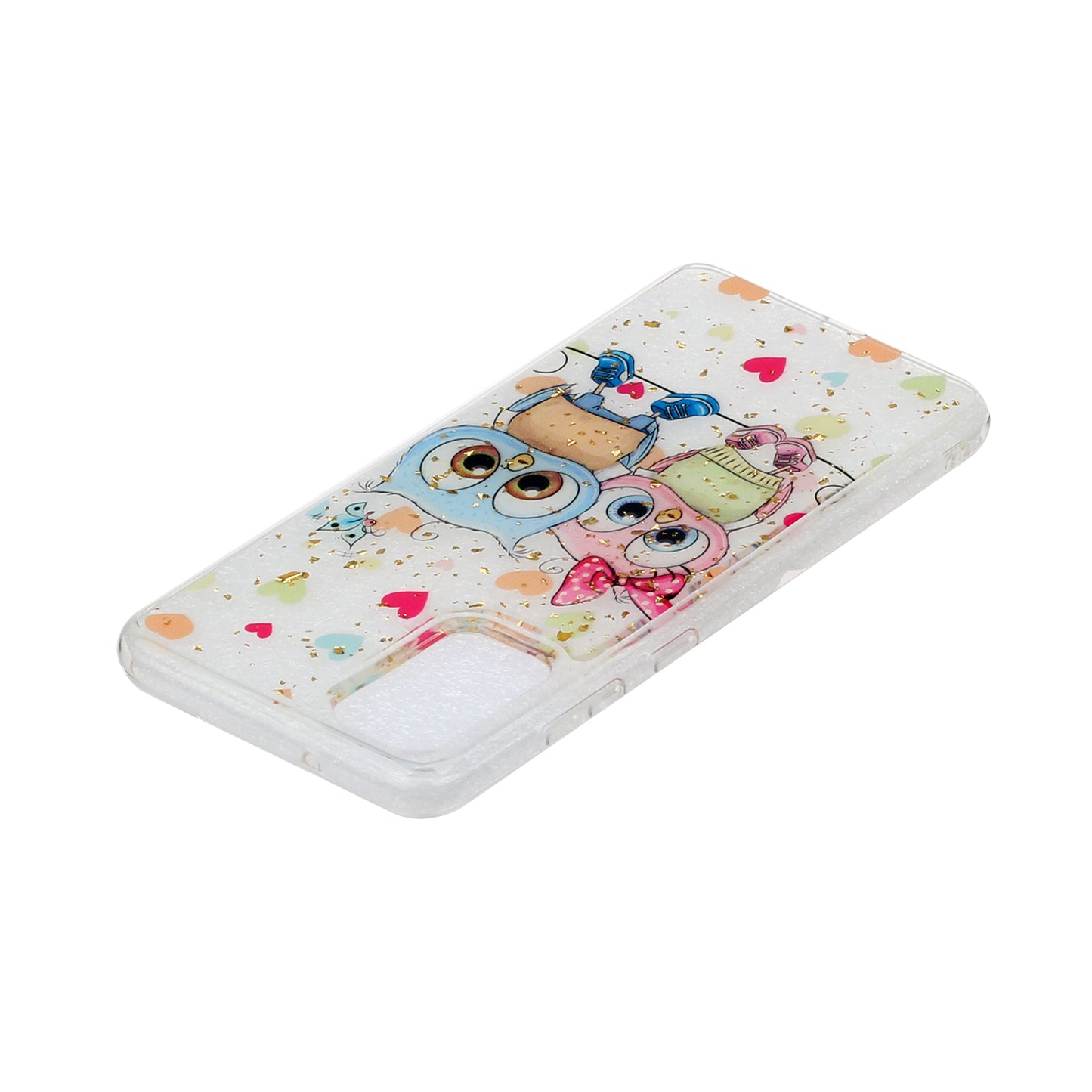 Glitter Sequins Stylish TPU Phone Shell for Samsung Galaxy S20 Ultra - Owls