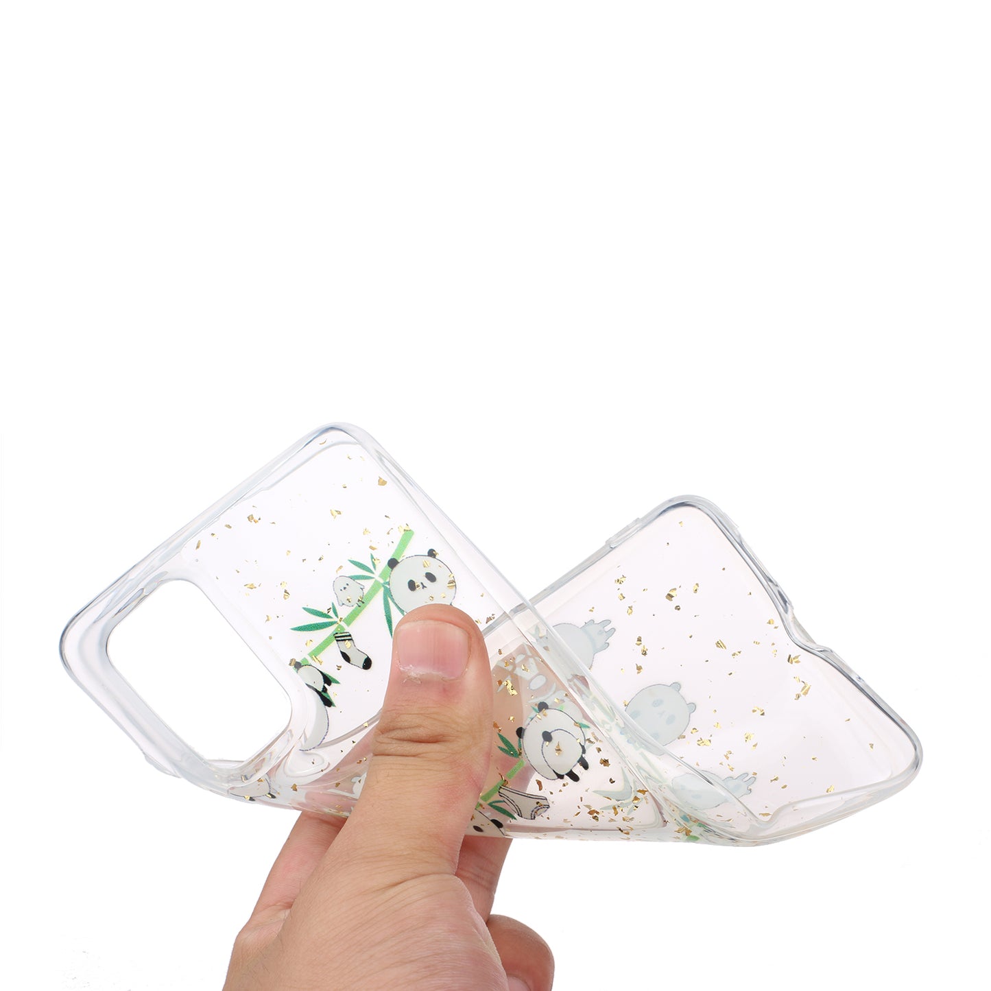 Glitter Sequins Stylish TPU Phone Shell for Samsung Galaxy S20 Ultra - Pandas
