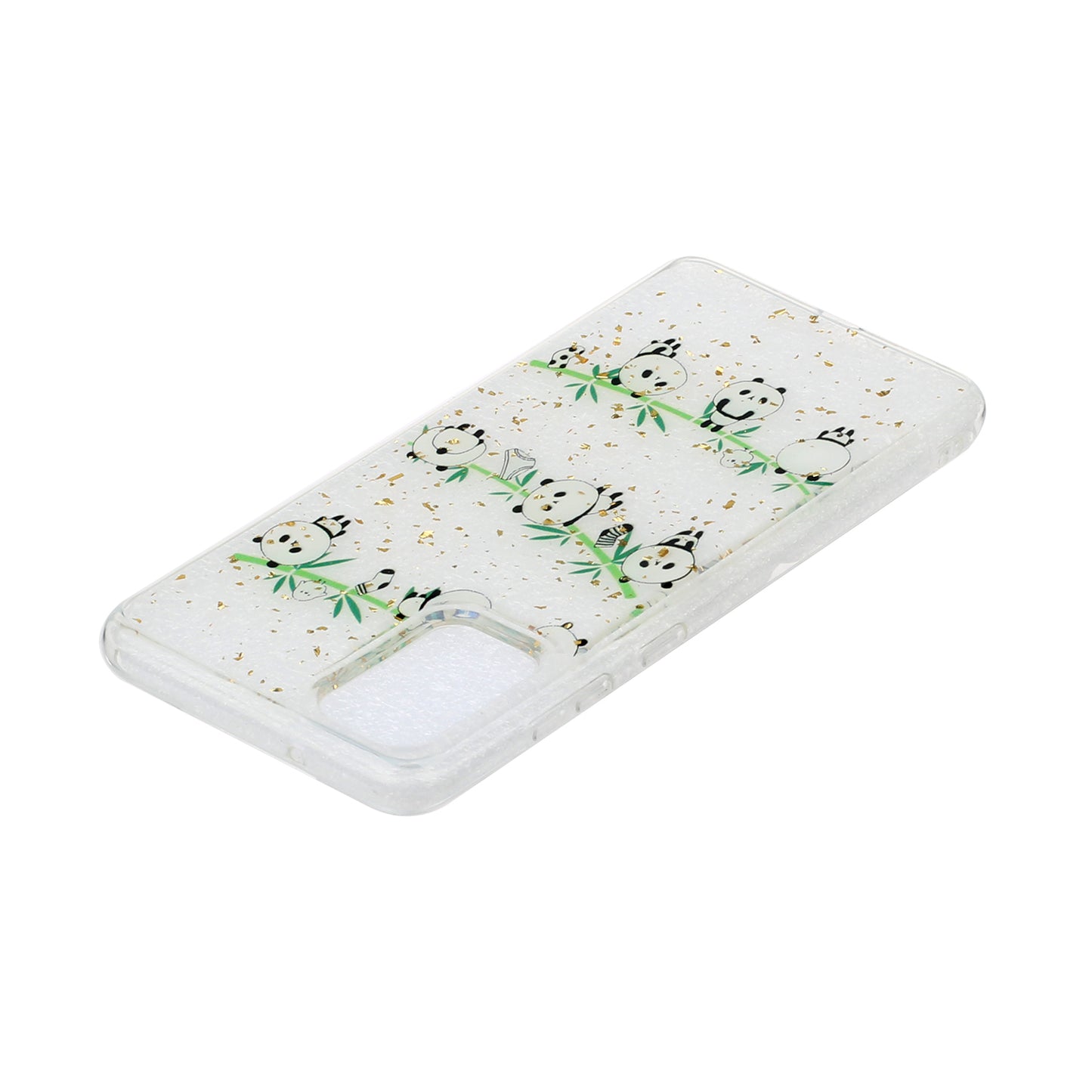 Glitter Sequins Stylish TPU Phone Shell for Samsung Galaxy S20 Ultra - Pandas