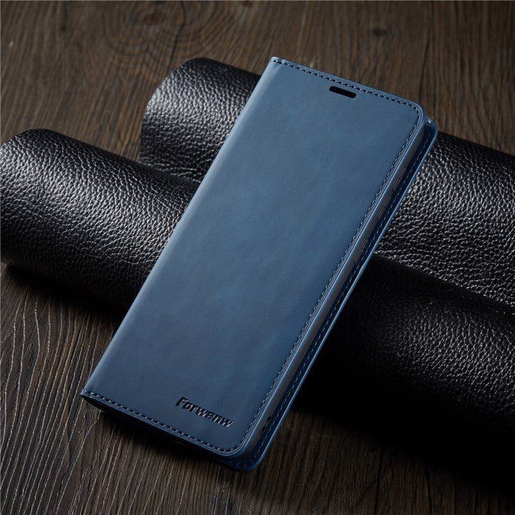 FORWENW Fantasy Series Auto-absorbed Silky Touch Leather Cover for Samsung Galaxy A31 - Blue