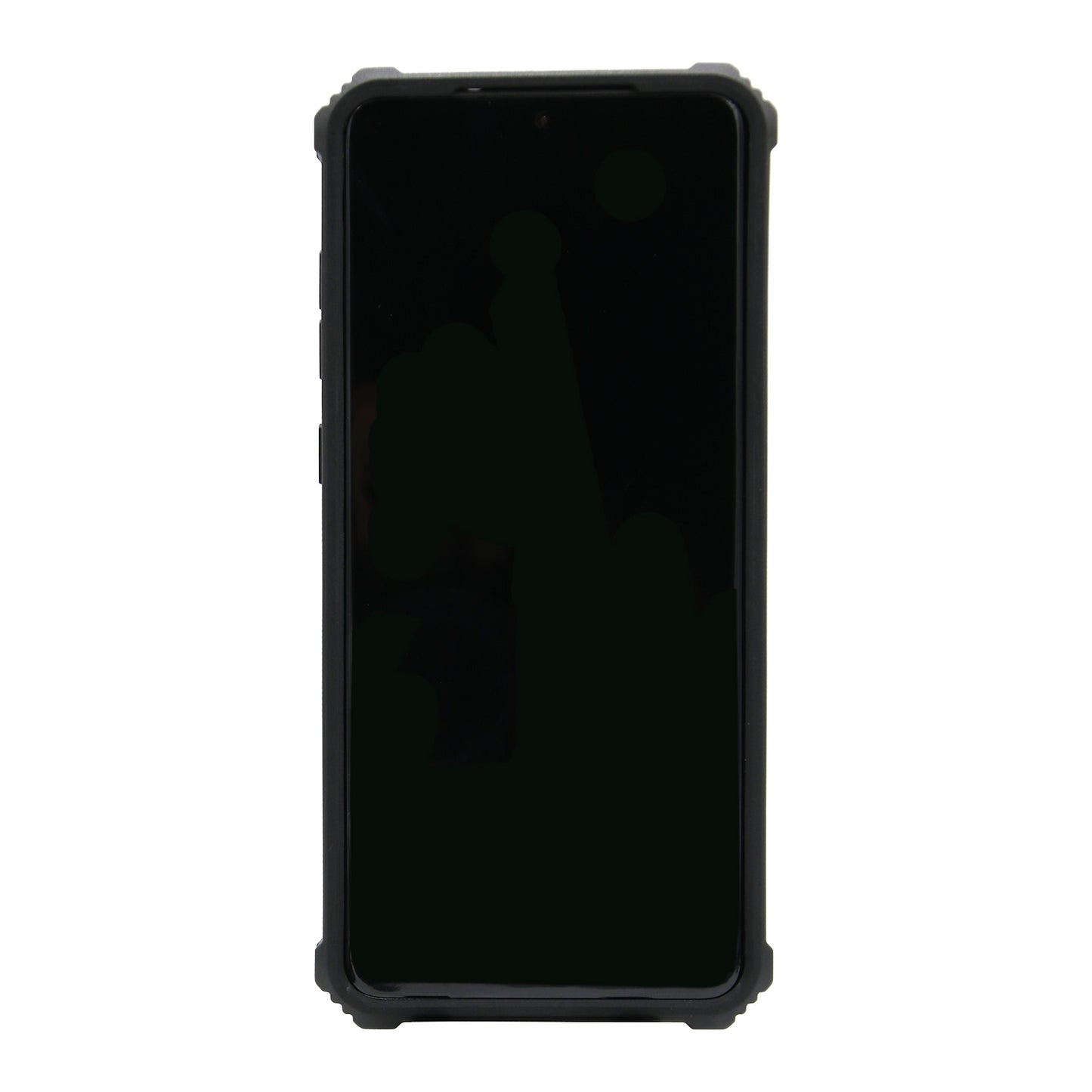 Kickstand Armor Dropproof PC TPU Combo Case with Magnetic Metal Sheet for Samsung Galaxy S20 Plus/S20 Plus 5G - Black