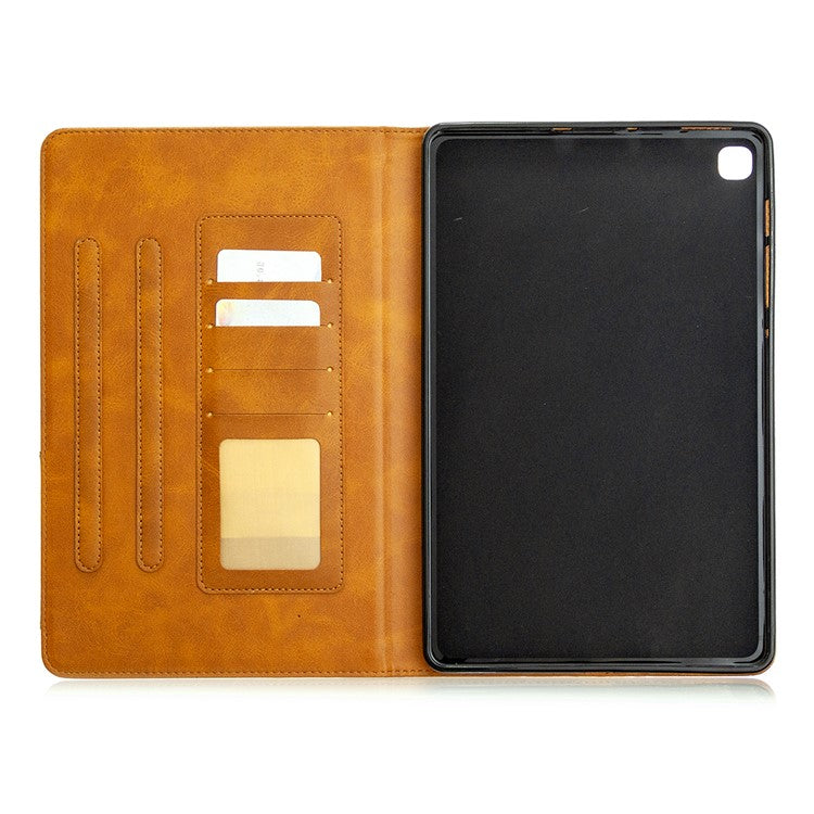 Geometric Pattern Stand Leather Smart Case for Samsung Galaxy Tab S6 Lite P610 / P615 / S6 Lite (2022) - Yellow