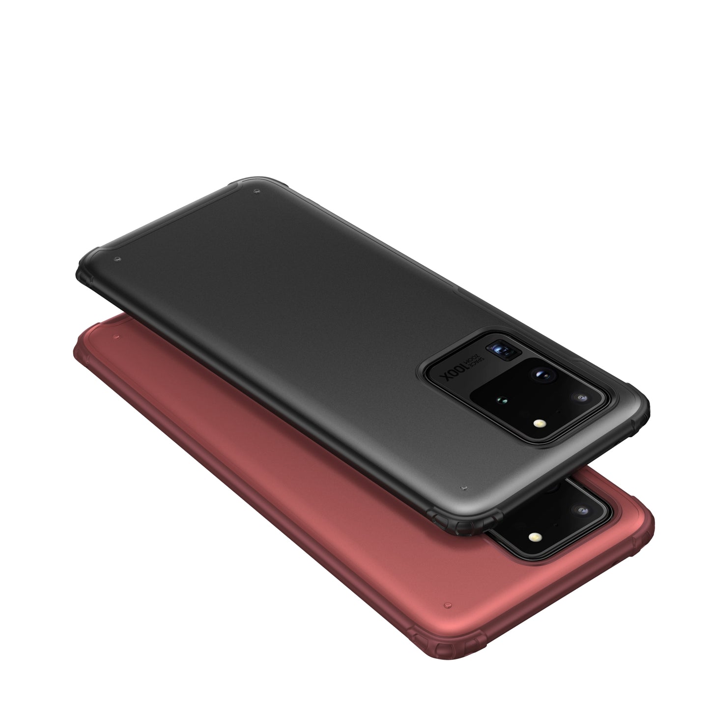 PC + TPU Unique Phone Case for Samsung Galaxy S20 Ultra - Black