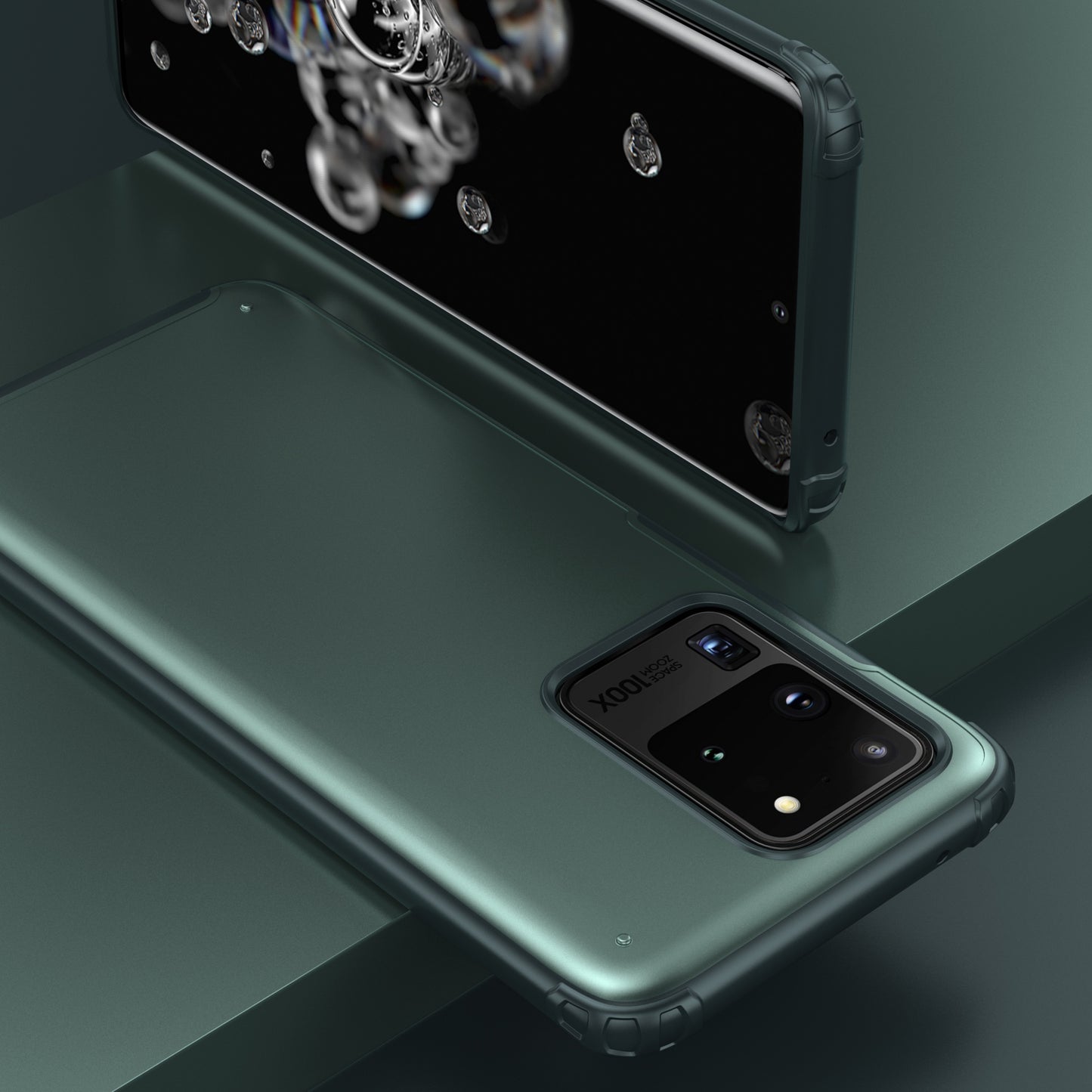 PC + TPU Unique Phone Case for Samsung Galaxy S20 Ultra - Green