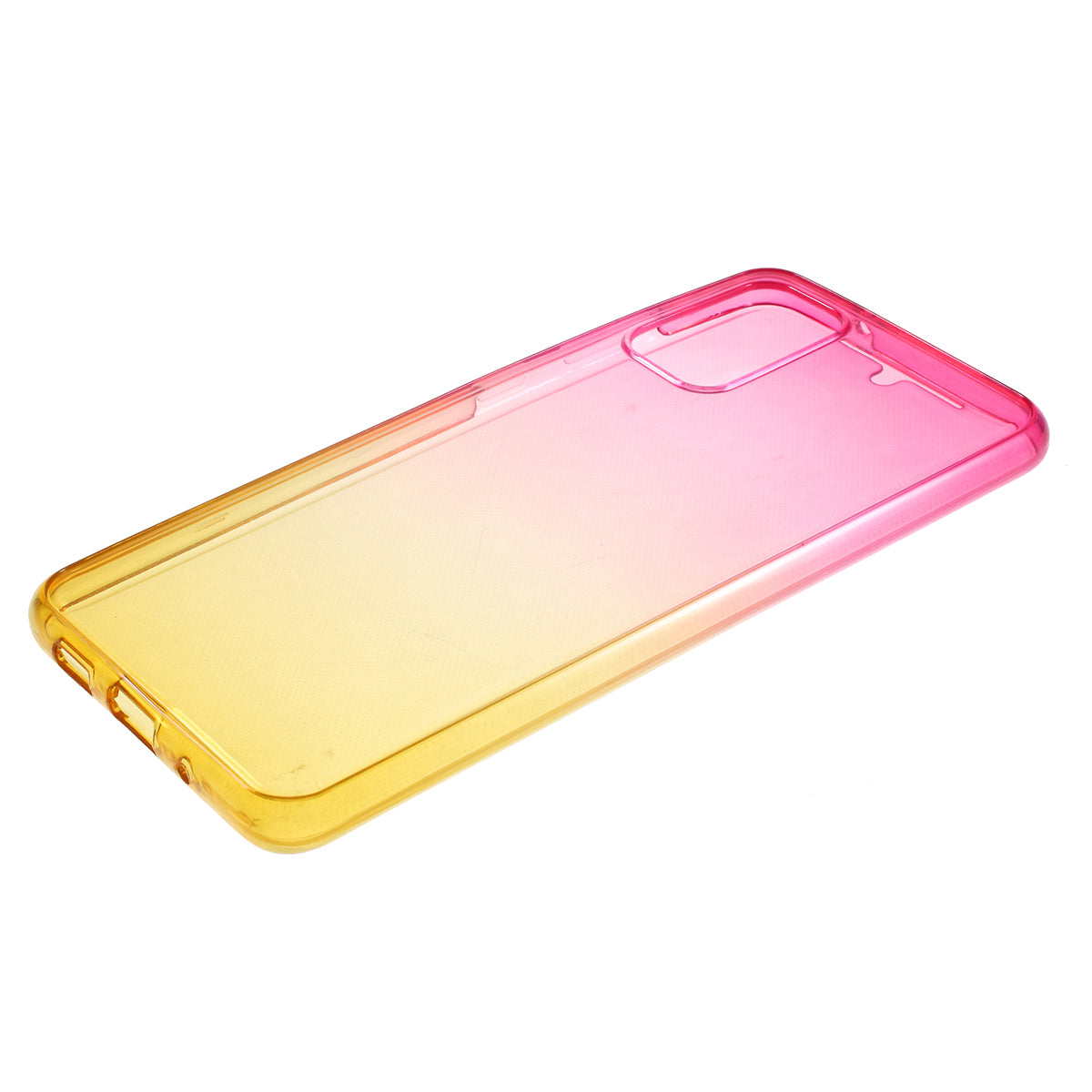 Gradient Color Front + Back 2-Piece Full Protection TPU Case for Samsung Galaxy S20 Plus - Rose / Yellow