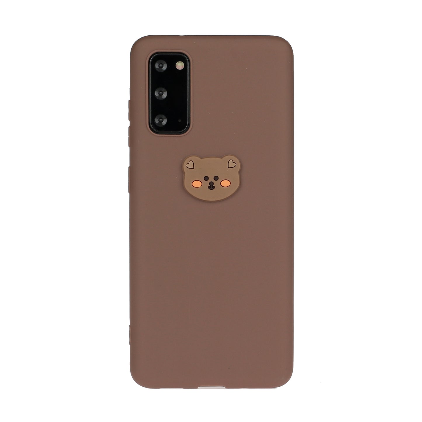 Animal Logo Decor TPU Phone Case Cover for Samsung Galaxy S20 4G/S20 5G - Bear