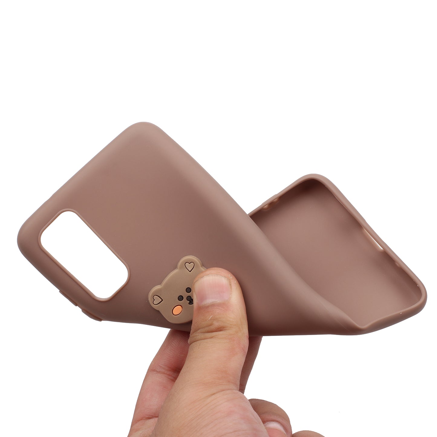 Animal Logo Decor TPU Phone Case Cover for Samsung Galaxy S20 4G/S20 5G - Bear