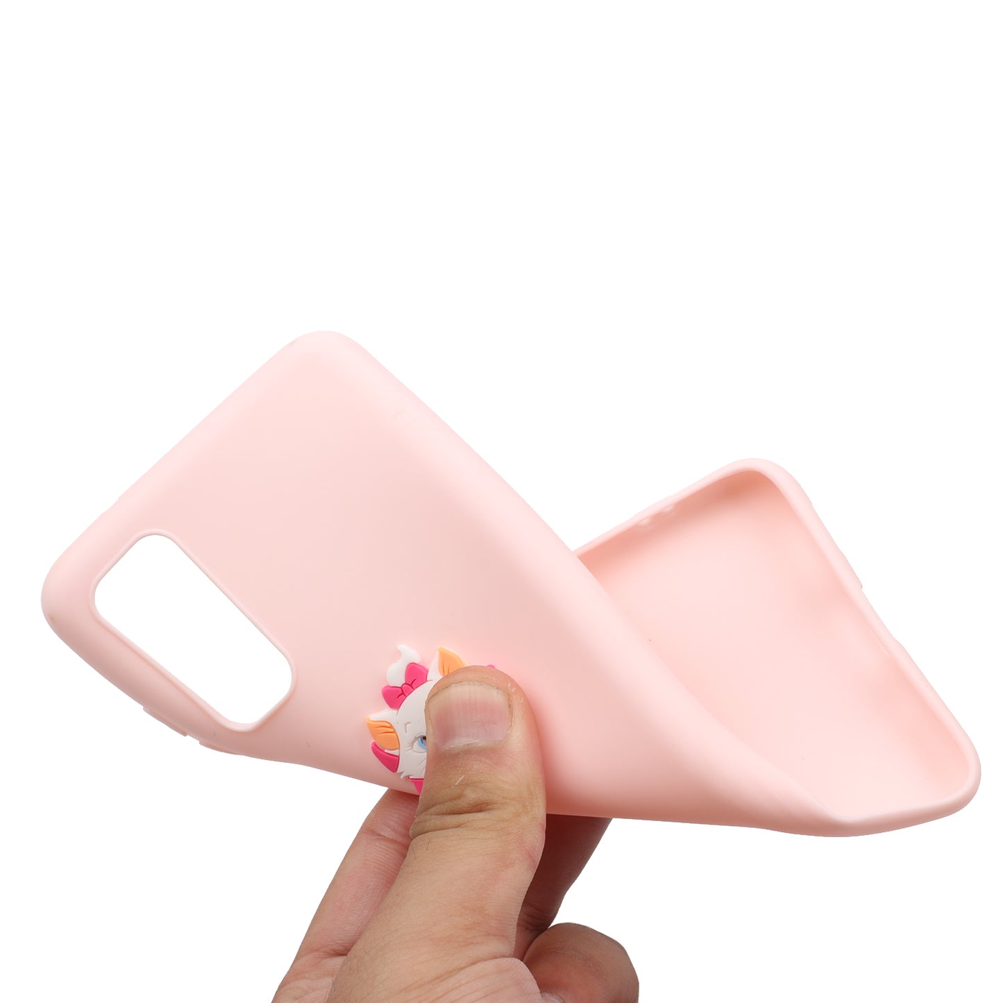 Animal Logo Decor TPU Phone Case Cover for Samsung Galaxy S20 4G/S20 5G - Fox