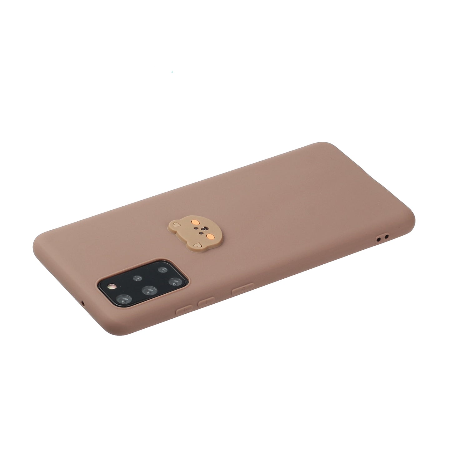 Animal Logo Decor TPU Phone Case Cover for Samsung Galaxy S20 Plus / S20 Plus 5G - Bear