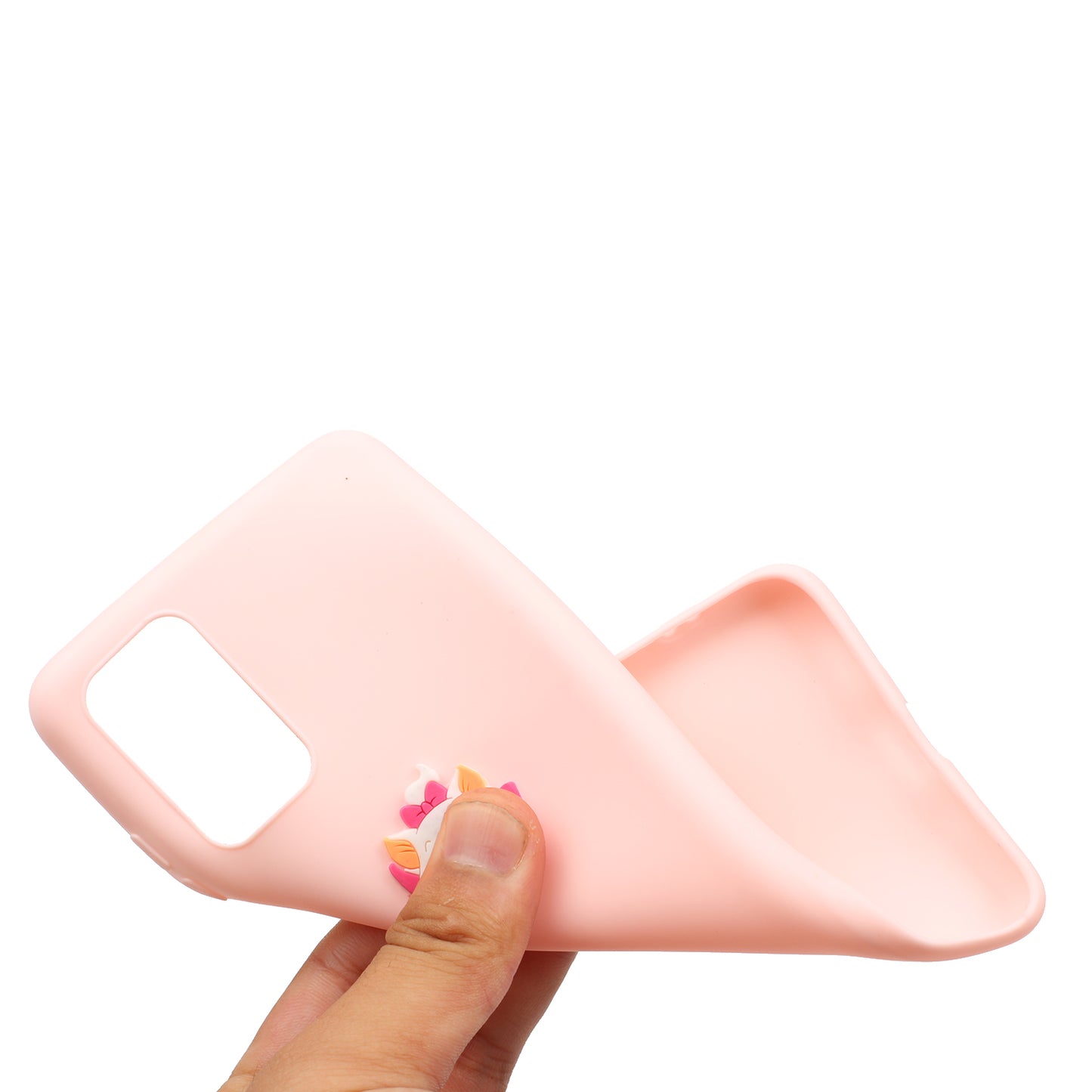 Animal Logo Decor TPU Phone Case Cover for Samsung Galaxy S20 Plus / S20 Plus 5G - Fox