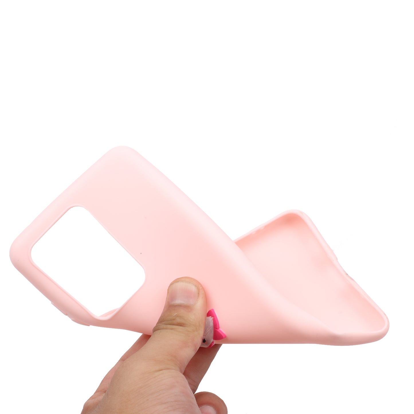 Animal Logo Decor TPU Phone Case Cover for Samsung Galaxy S20 Ultra - Fox