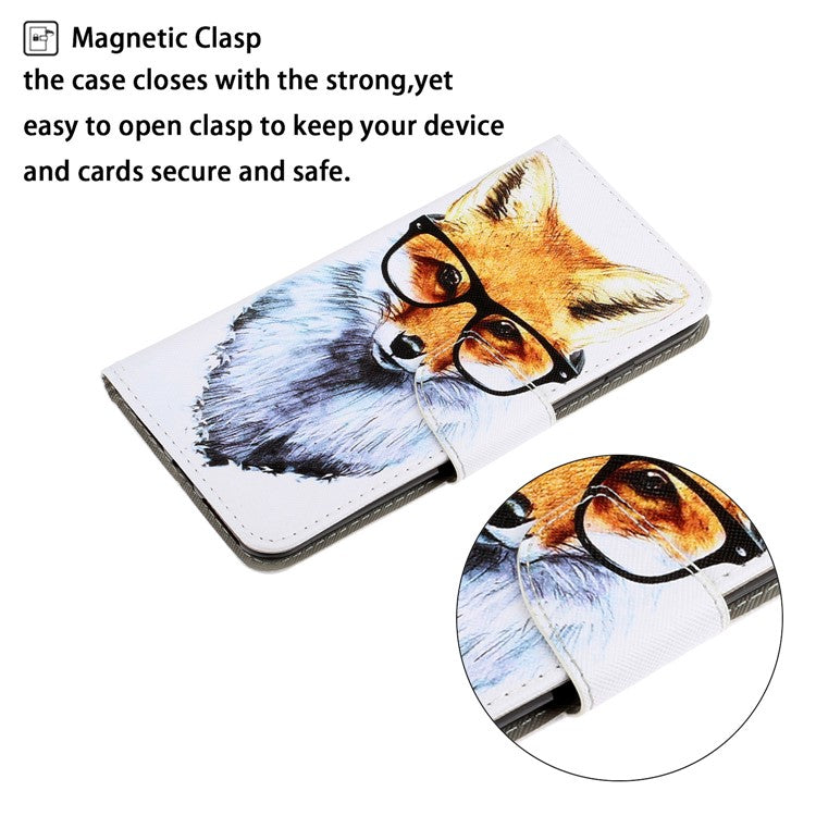 Pattern Printing Flip Leather Wallet Phone Cover for Samsung Galaxy A21s - Dog