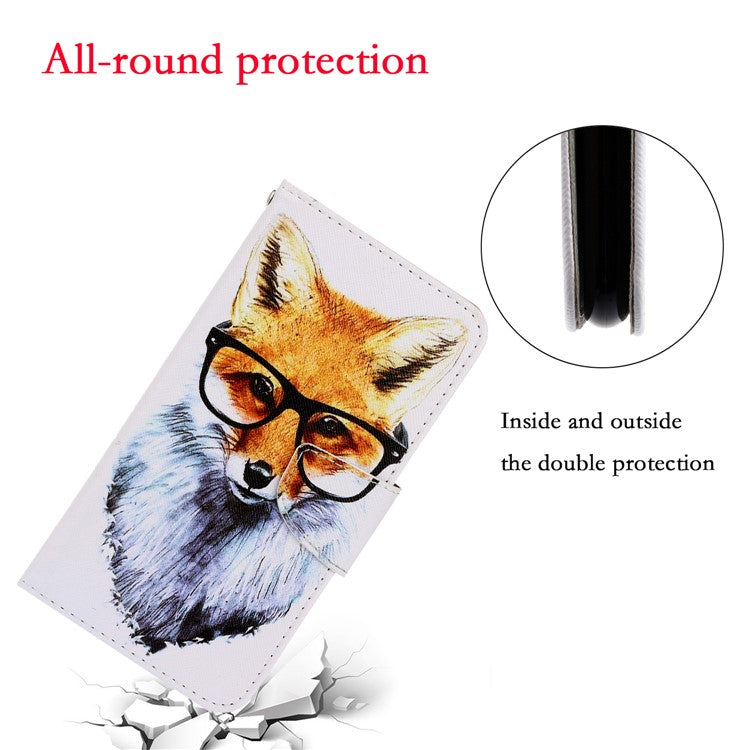 Pattern Printing Flip Leather Wallet Phone Cover for Samsung Galaxy A21s - Dog