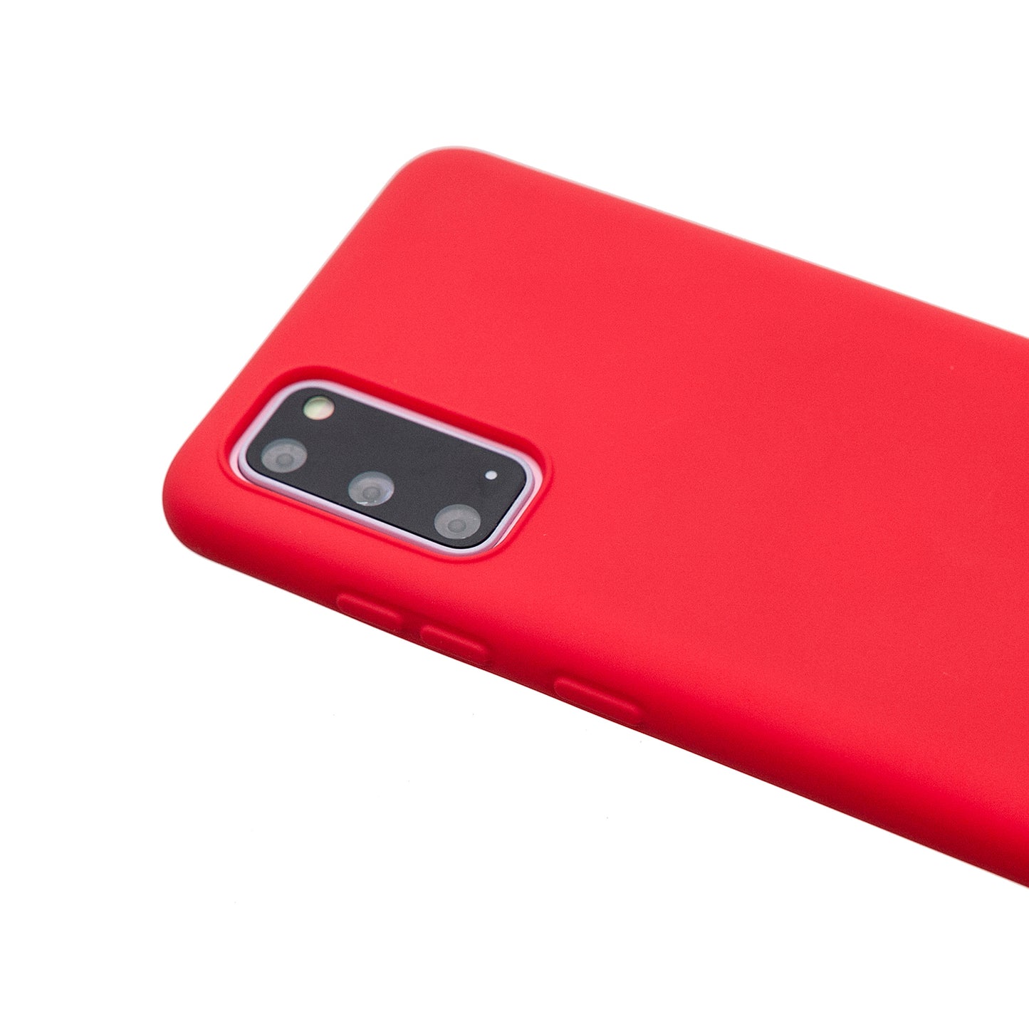 MOLAN CANO Rubberized Soft TPU Case for Samsung Galaxy S20 4G/S20 5G - Red