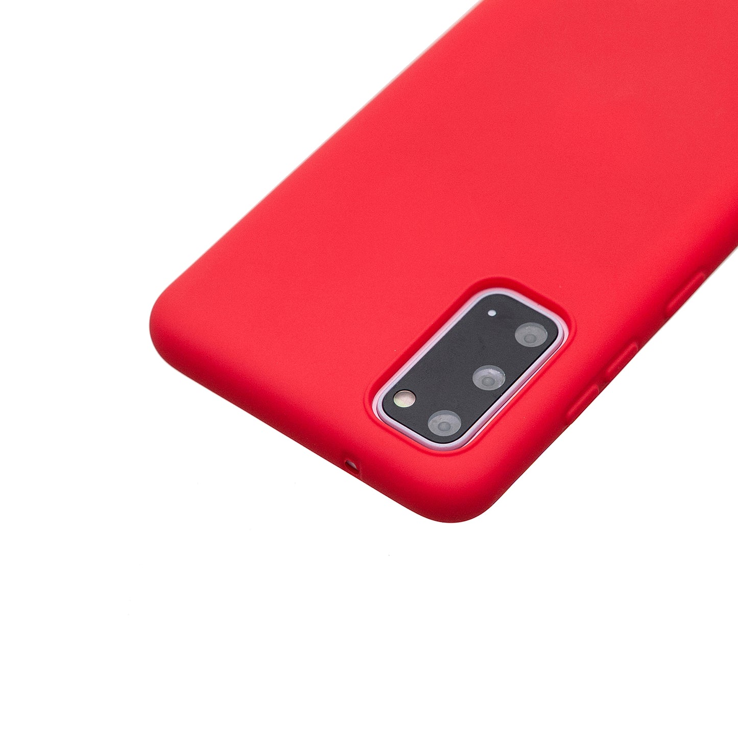 MOLAN CANO Rubberized Soft TPU Case for Samsung Galaxy S20 4G/S20 5G - Red