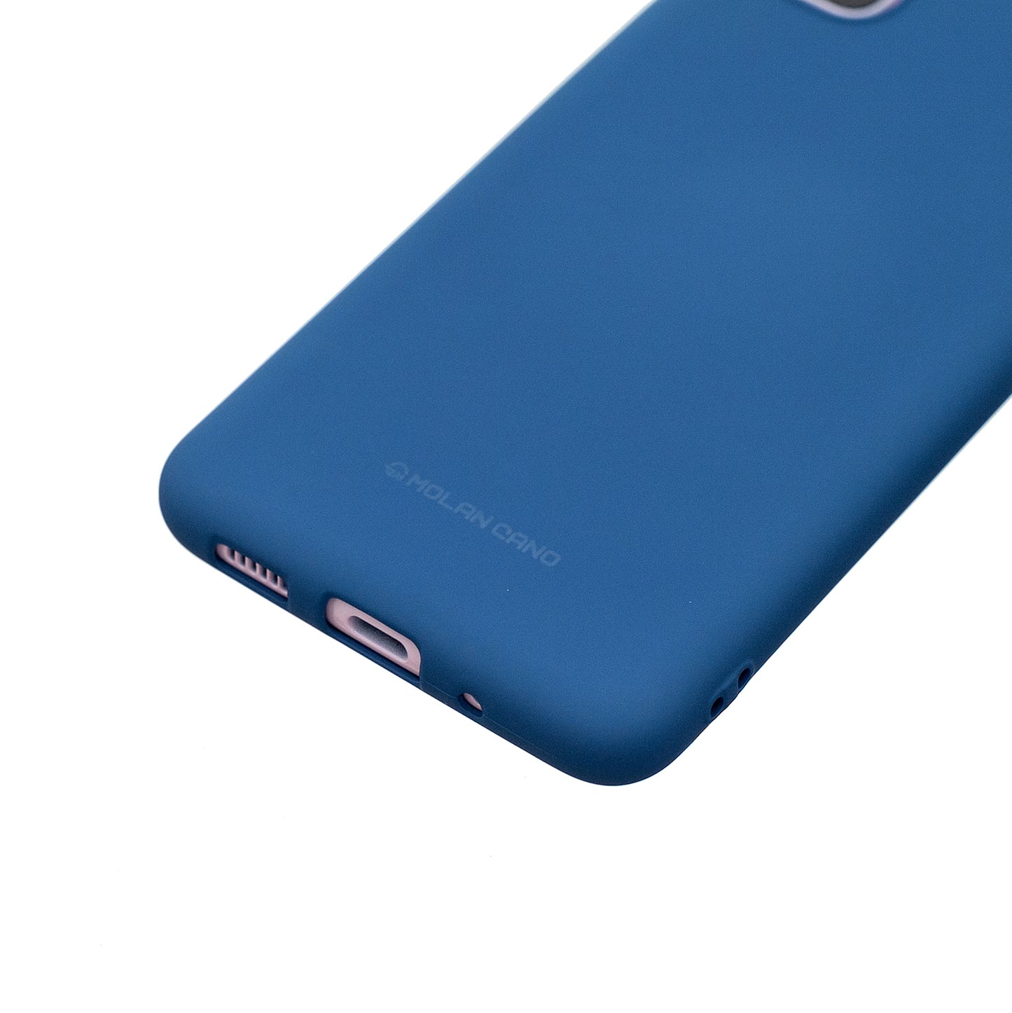 MOLAN CANO Rubberized Soft TPU Case for Samsung Galaxy S20 4G/S20 5G - Dark Blue
