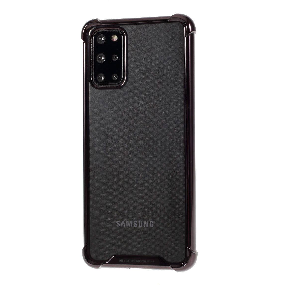 MERCURY GOOSPERY Mobile Phone Case Electroplating TPU Shell for Samsung Galaxy S20 Plus/S20 Plus 5G - Black