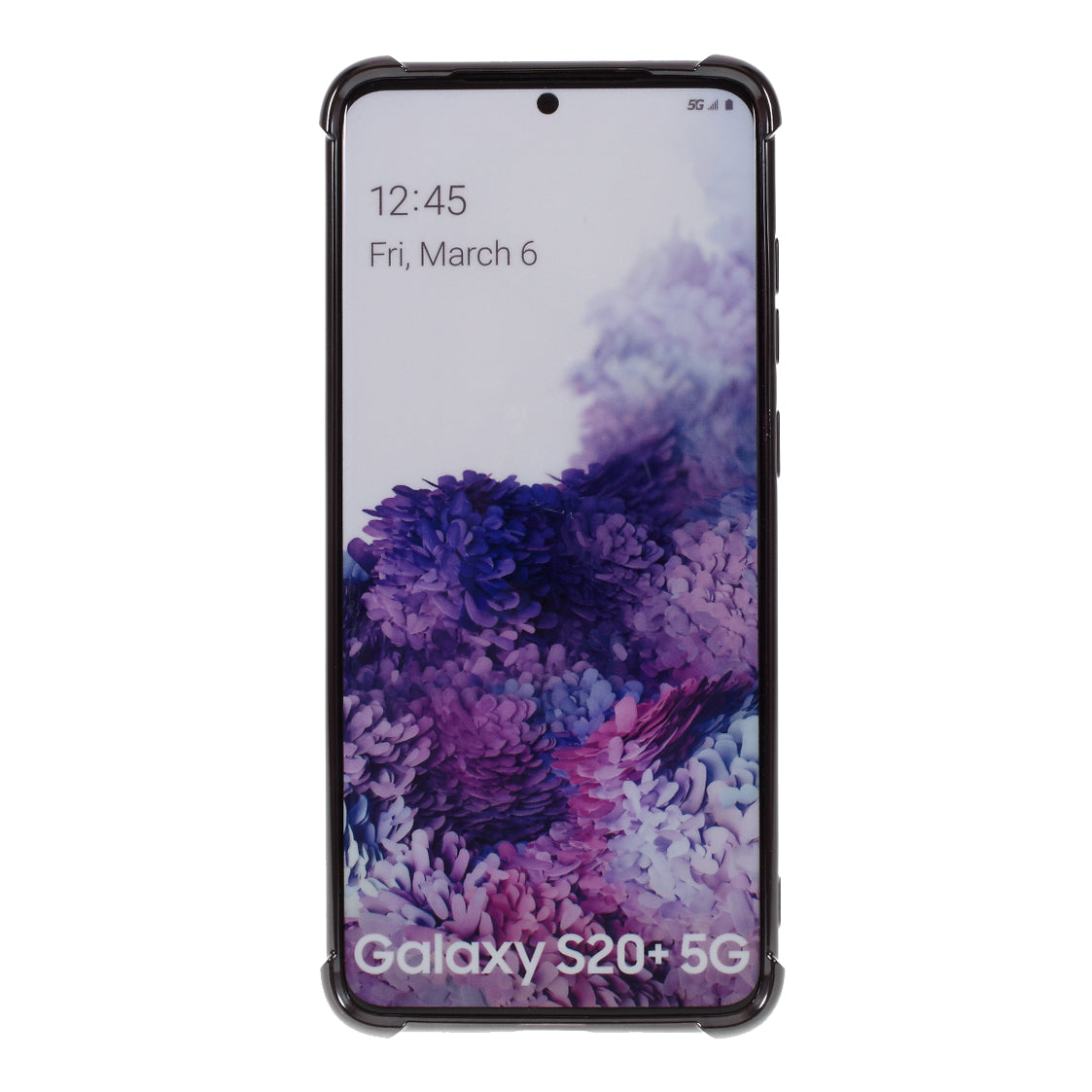 MERCURY GOOSPERY Mobile Phone Case Electroplating TPU Shell for Samsung Galaxy S20 Plus/S20 Plus 5G - Black
