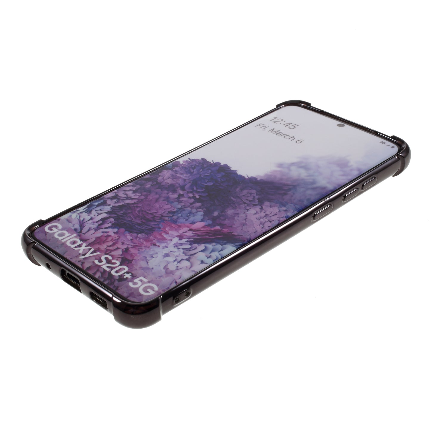 MERCURY GOOSPERY Mobile Phone Case Electroplating TPU Shell for Samsung Galaxy S20 Plus/S20 Plus 5G - Black