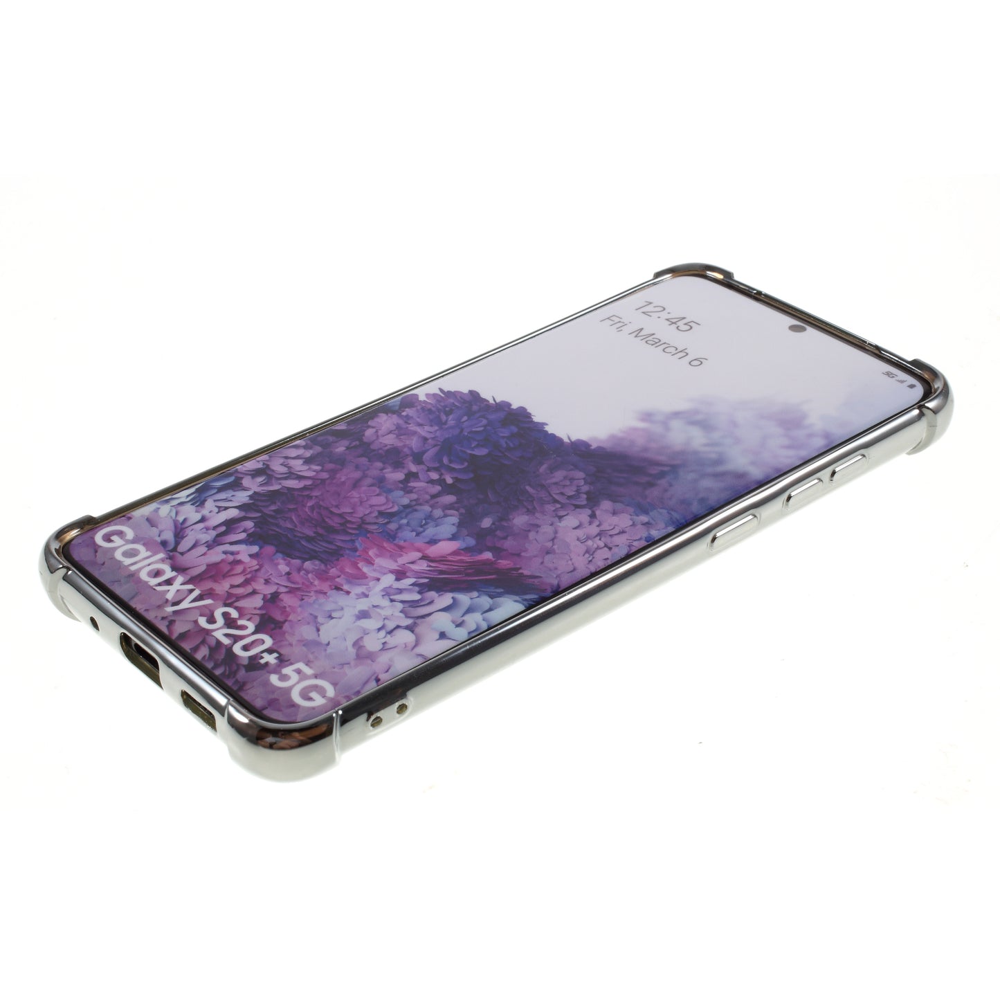 MERCURY GOOSPERY Mobile Phone Case Electroplating TPU Shell for Samsung Galaxy S20 Plus/S20 Plus 5G - Silver
