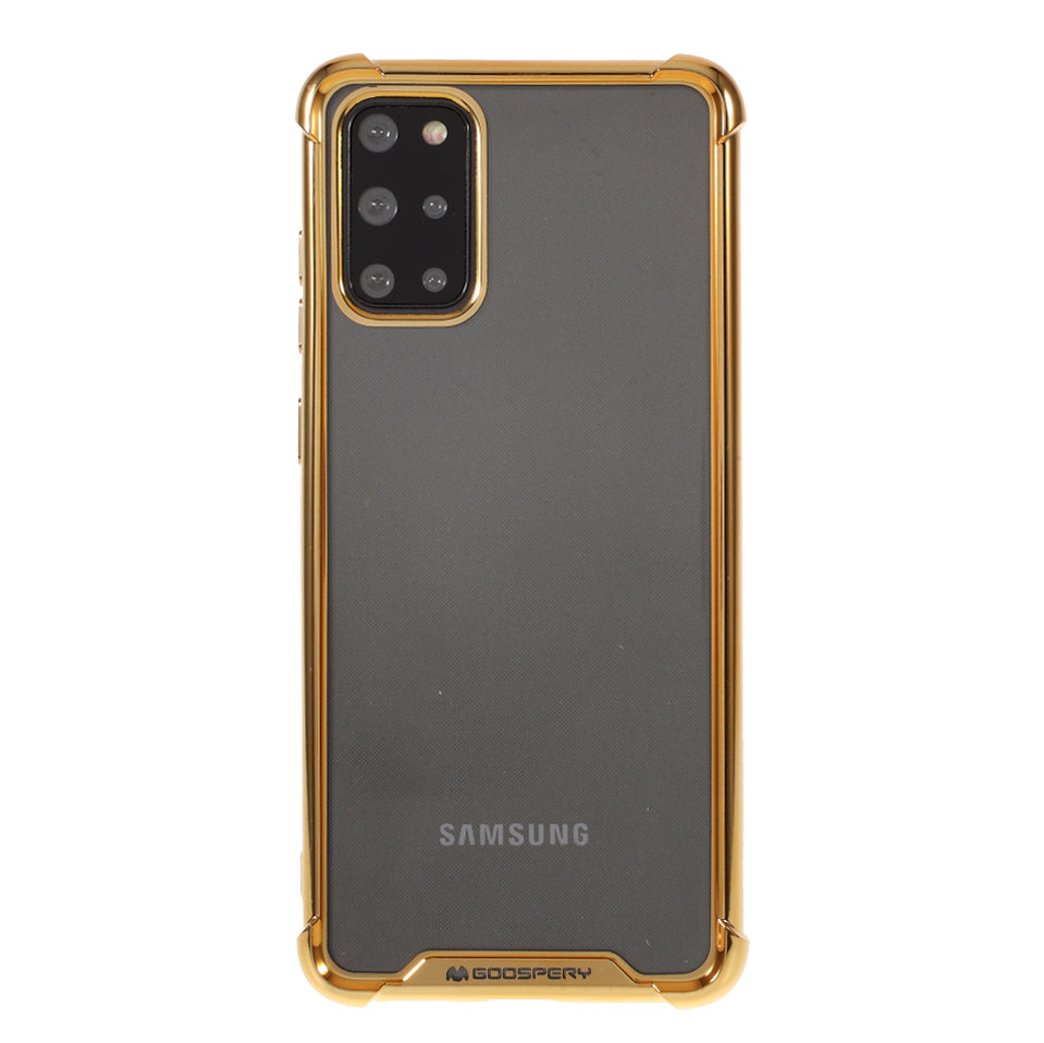 MERCURY GOOSPERY Mobile Phone Case Electroplating TPU Shell for Samsung Galaxy S20 Plus/S20 Plus 5G - Gold