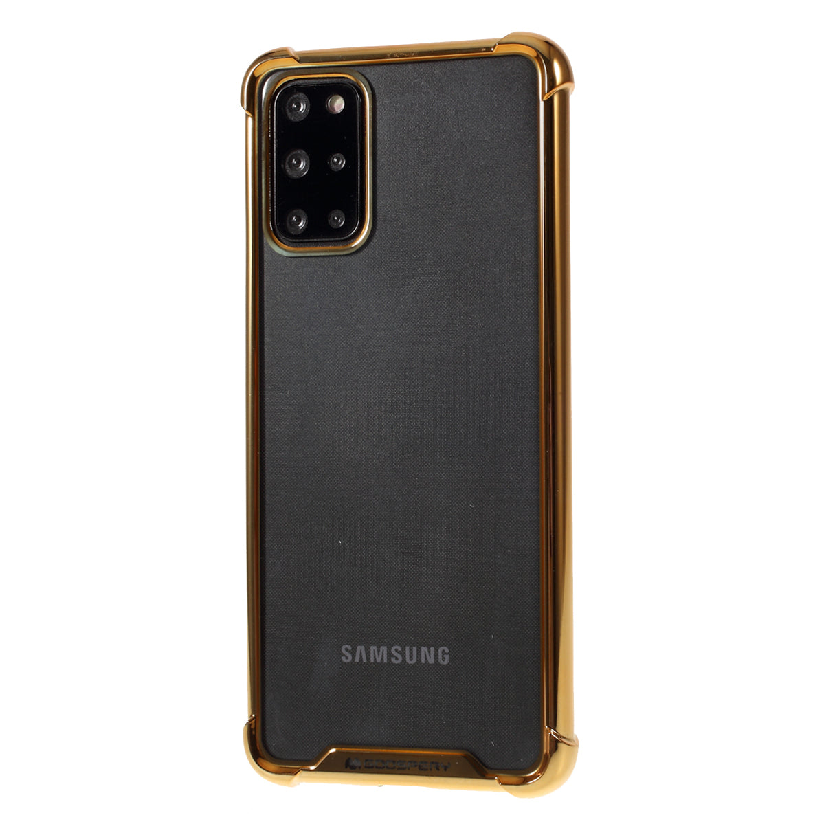 MERCURY GOOSPERY Mobile Phone Case Electroplating TPU Shell for Samsung Galaxy S20 Plus/S20 Plus 5G - Gold