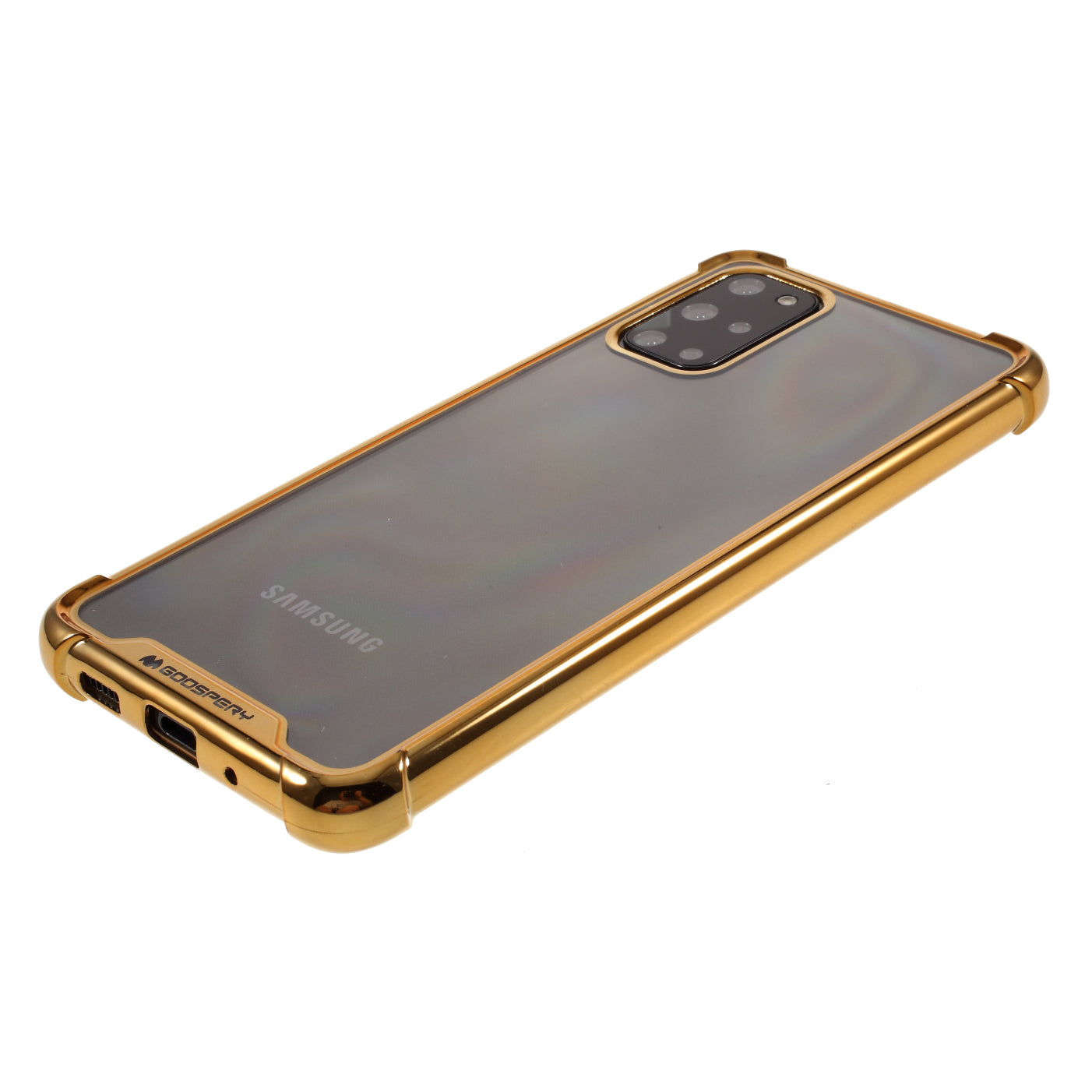 MERCURY GOOSPERY Mobile Phone Case Electroplating TPU Shell for Samsung Galaxy S20 Plus/S20 Plus 5G - Gold