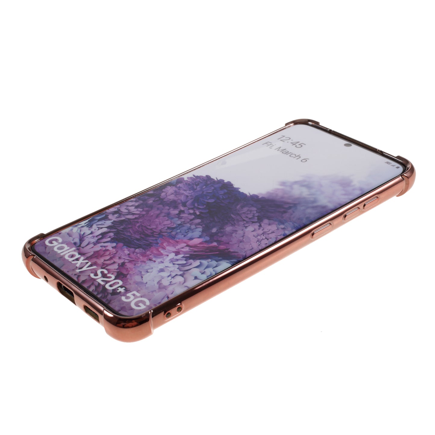 MERCURY GOOSPERY Mobile Phone Case Electroplating TPU Shell for Samsung Galaxy S20 Plus/S20 Plus 5G - Rose Gold