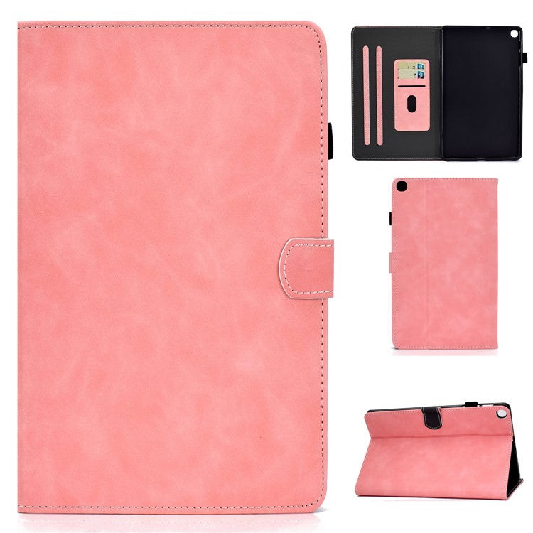 Stand Leather Card Holder Case for Samsung Galaxy Tab S6 Lite (2020) P615 P610 / (2022) / (2024) - Pink