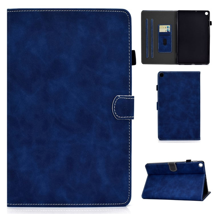 Stand Leather Card Holder Case for Samsung Galaxy Tab S6 Lite (2020) P615 P610 / (2022) / (2024) - Blue