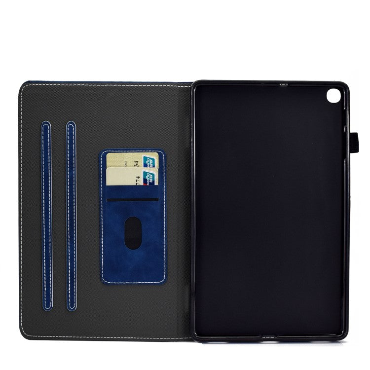 Stand Leather Card Holder Case for Samsung Galaxy Tab S6 Lite (2020) P615 P610 / (2022) / (2024) - Blue