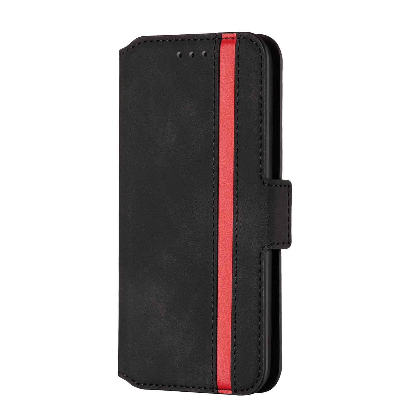 Splicing Matte Retro Style Leather Case with Card Slots for Samsung Galaxy S20 Plus/S20 Plus 5G - Black