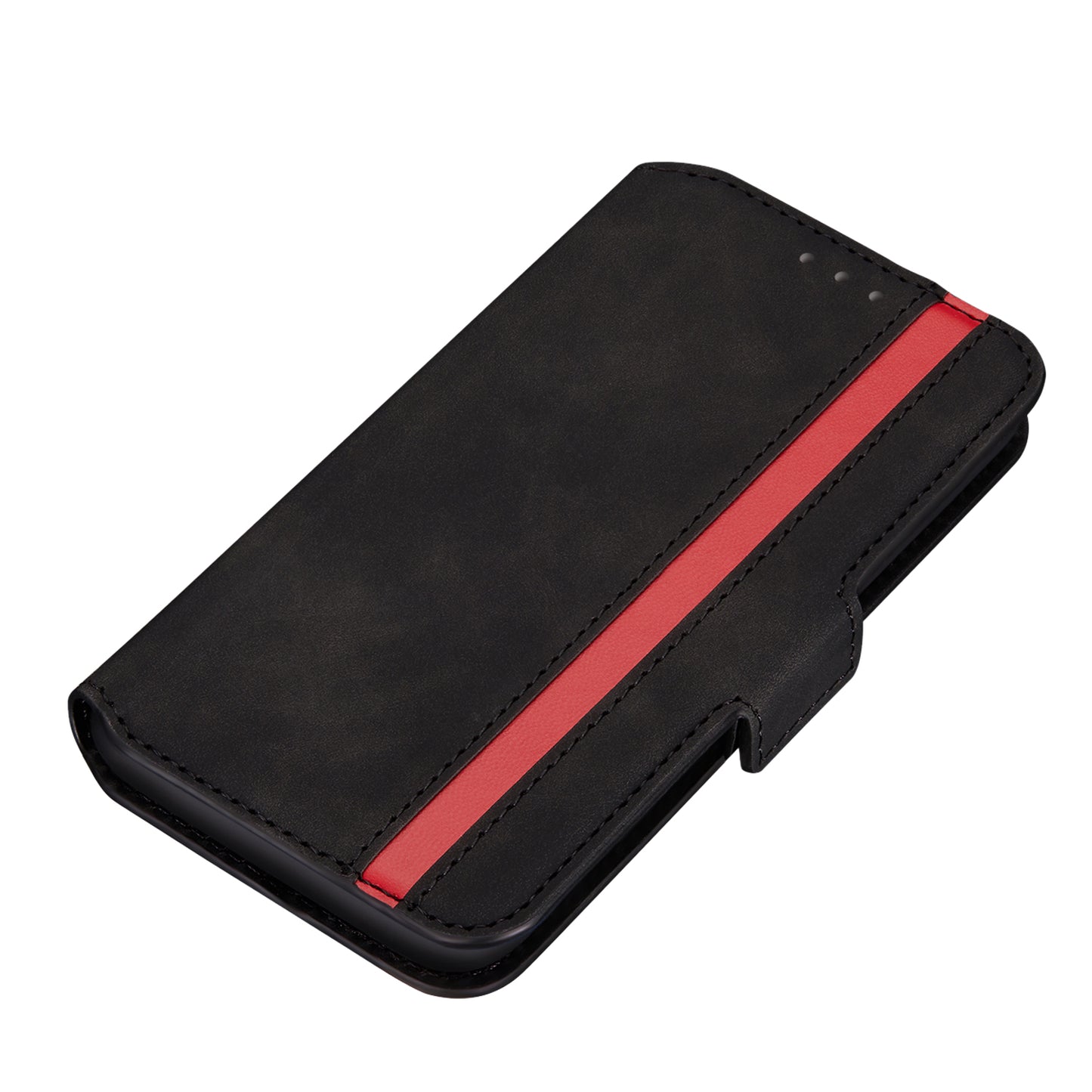 Splicing Matte Retro Style Leather Case with Card Slots for Samsung Galaxy S20 Plus/S20 Plus 5G - Black