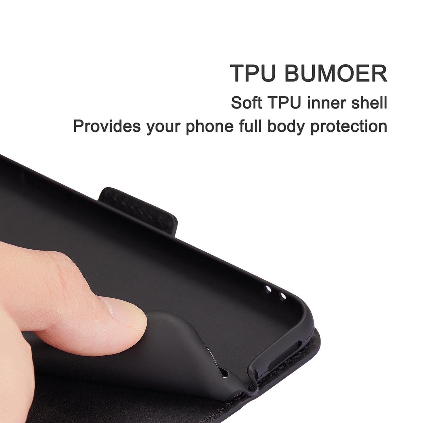 Splicing Matte Retro Style Leather Case with Card Slots for Samsung Galaxy S20 Plus/S20 Plus 5G - Black