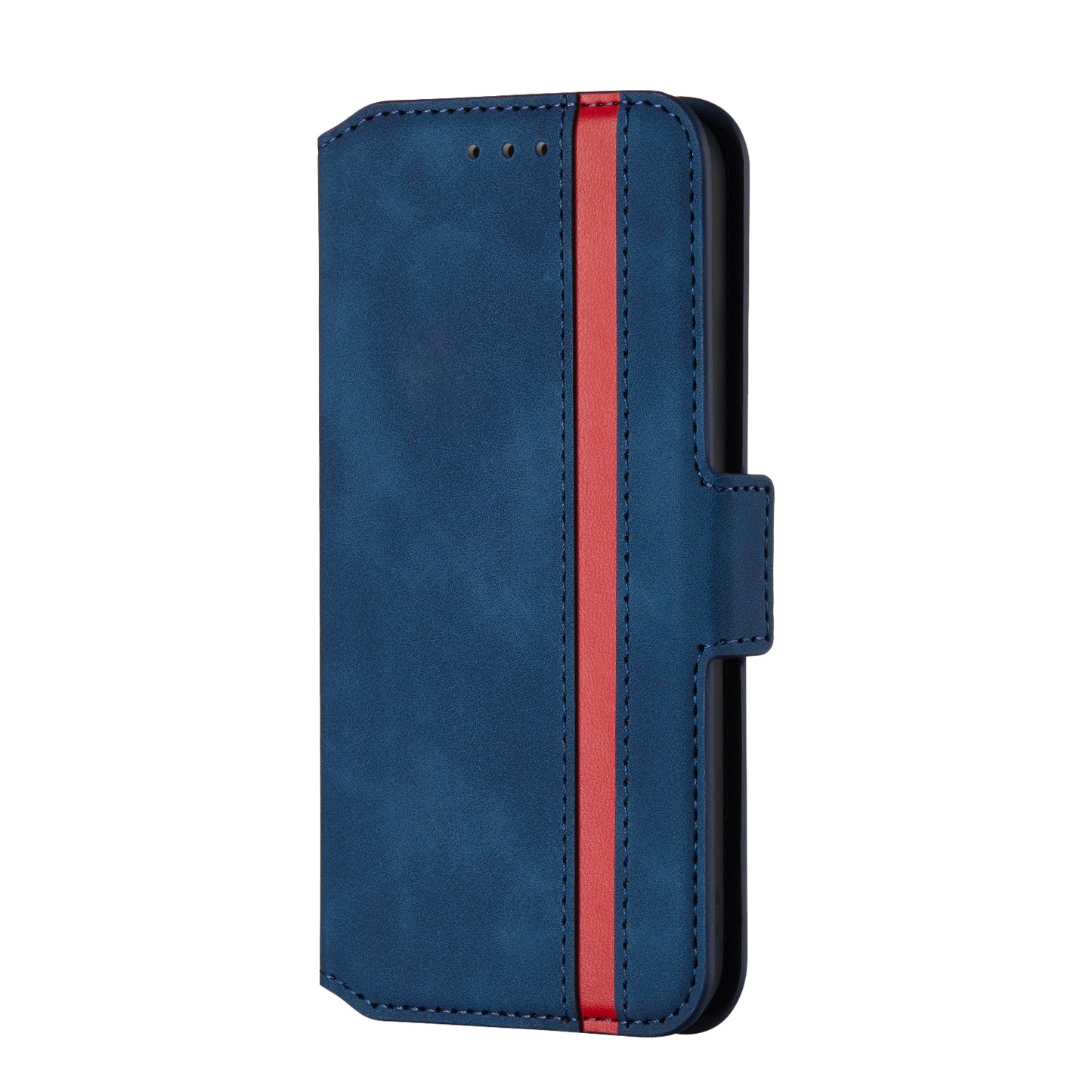 Splicing Matte Retro Style Leather Case with Card Slots for Samsung Galaxy S20 Plus/S20 Plus 5G - Blue