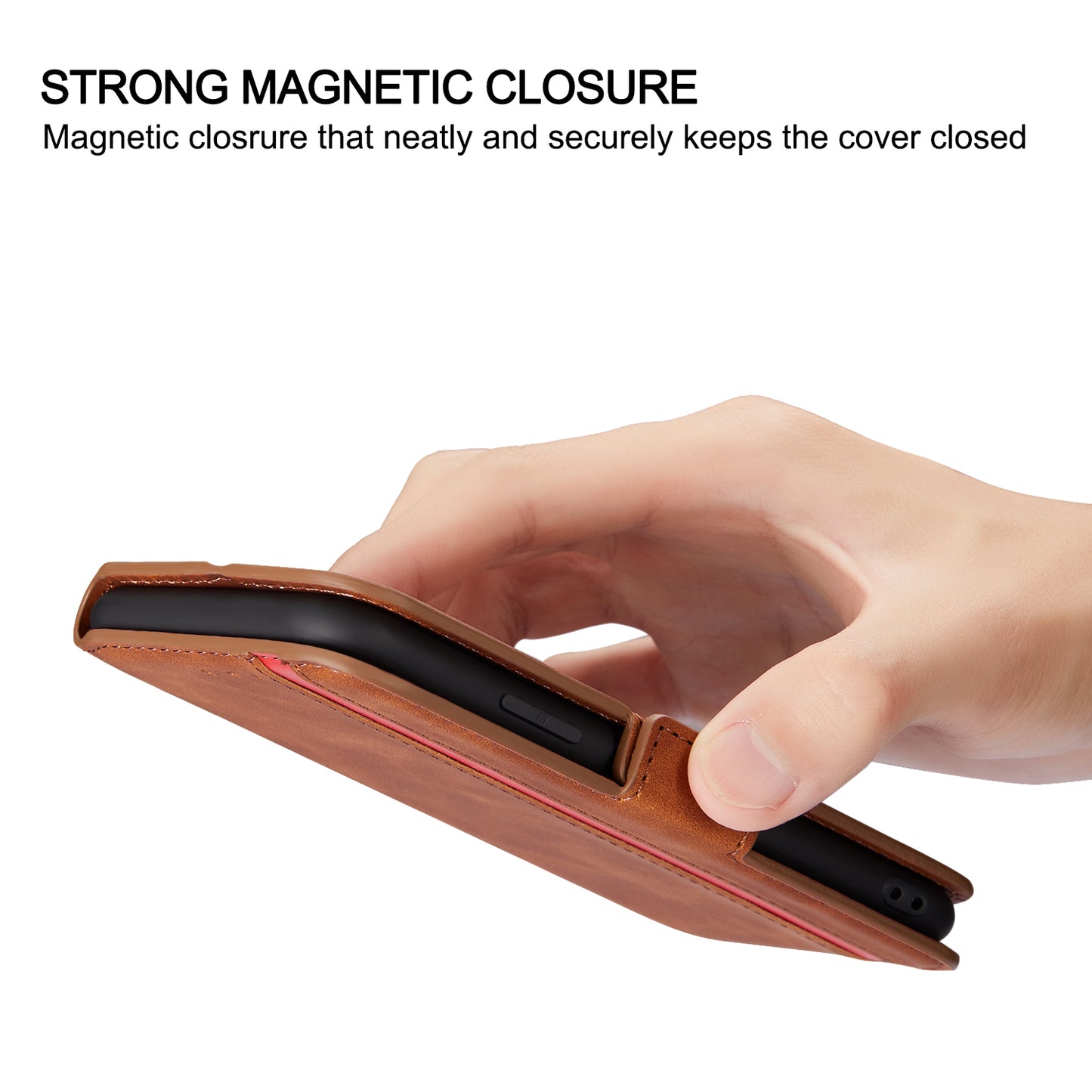 Splicing Matte Retro Style Leather Case with Card Slots for Samsung Galaxy S20 Plus/S20 Plus 5G - Brown