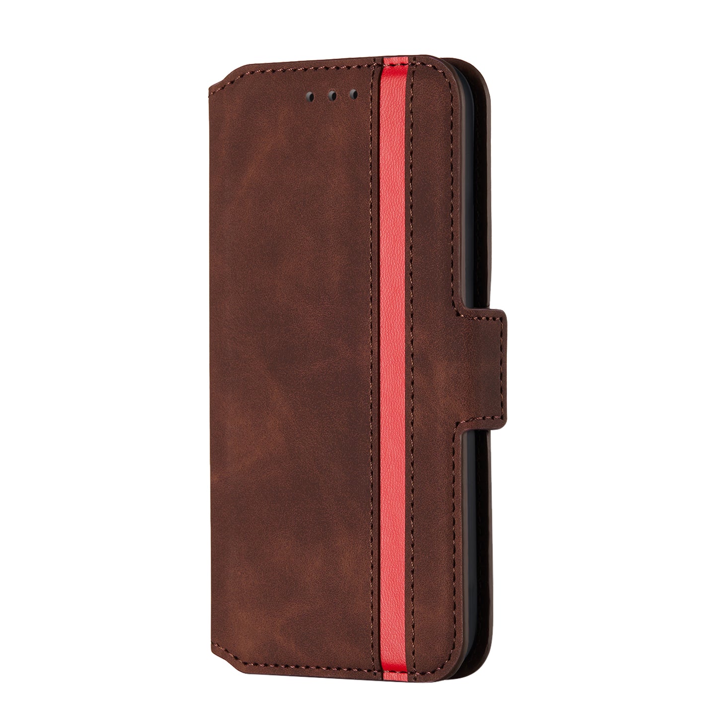 Splicing Matte Retro Style Leather Case with Card Slots for Samsung Galaxy S20 Plus/S20 Plus 5G - Coffee