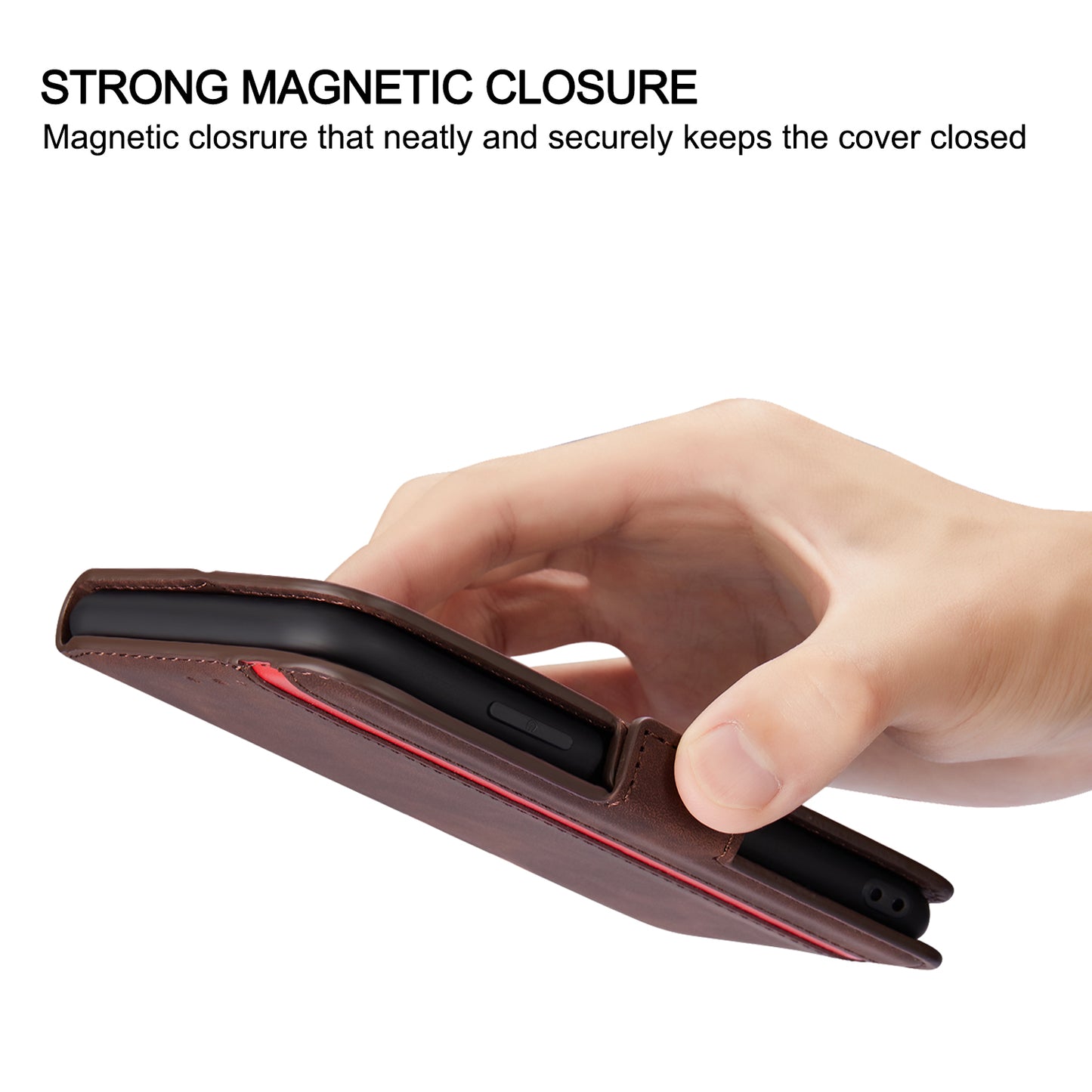 Splicing Matte Retro Style Leather Case with Card Slots for Samsung Galaxy S20 Plus/S20 Plus 5G - Coffee