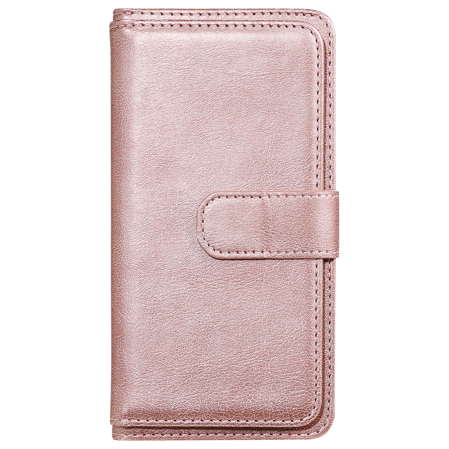 KT Multi-functional Series-1 10 Card Slots Wallet TPU+PU Leather Case with Stand for Samsung Galaxy S20 4G/S20 5G - Rose Gold