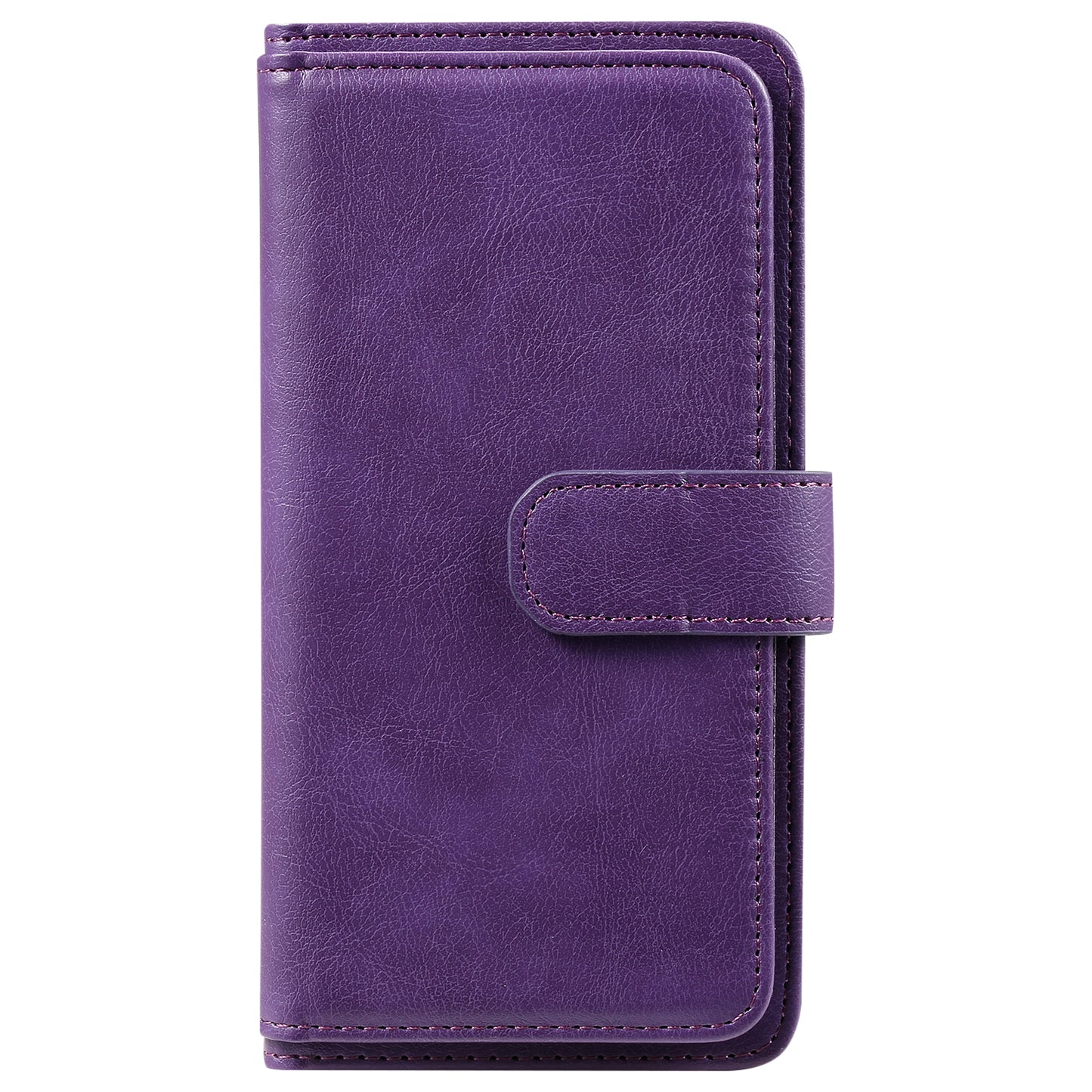 KT Multi-functional Series-1 10 Card Slots Wallet TPU+PU Leather Case with Stand for Samsung Galaxy S20 4G/S20 5G - Purple