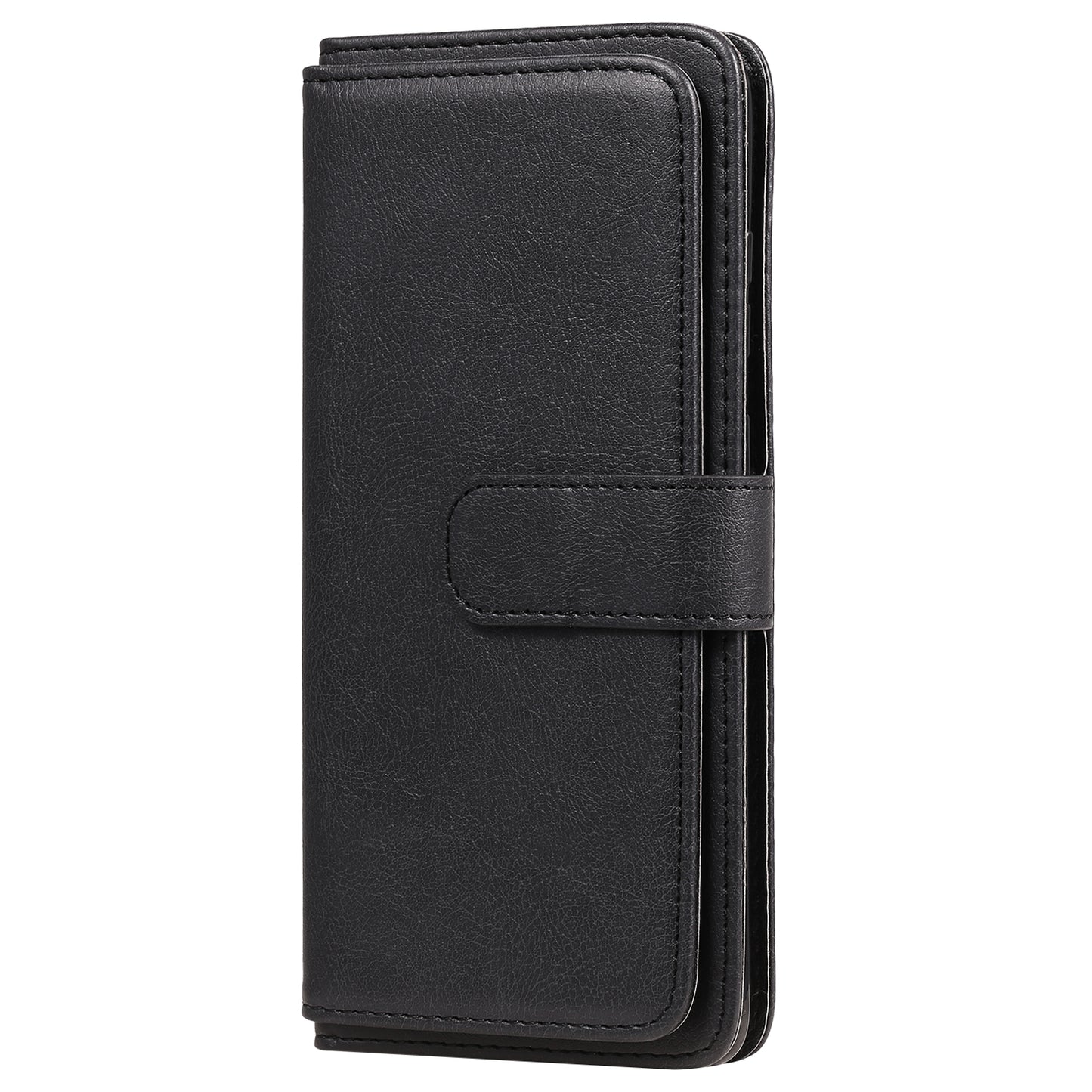 For Samsung Galaxy S20 Plus/S20 Plus 5G KT Multi-functional Series-1 10 Card Slots Wallet TPU+PU Leather Cover with Stand - Black
