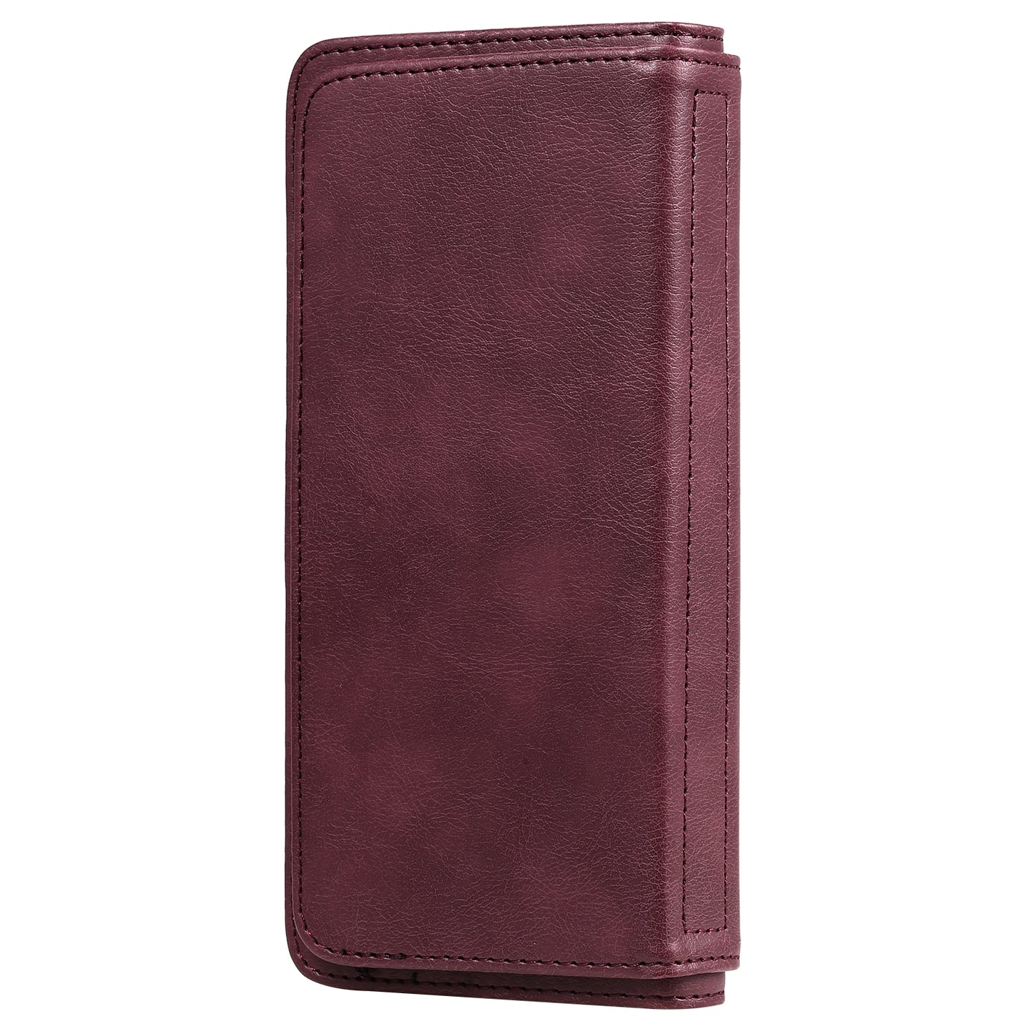 For Samsung Galaxy S20 Plus/S20 Plus 5G KT Multi-functional Series-1 10 Card Slots Wallet TPU+PU Leather Cover with Stand - Wine Red
