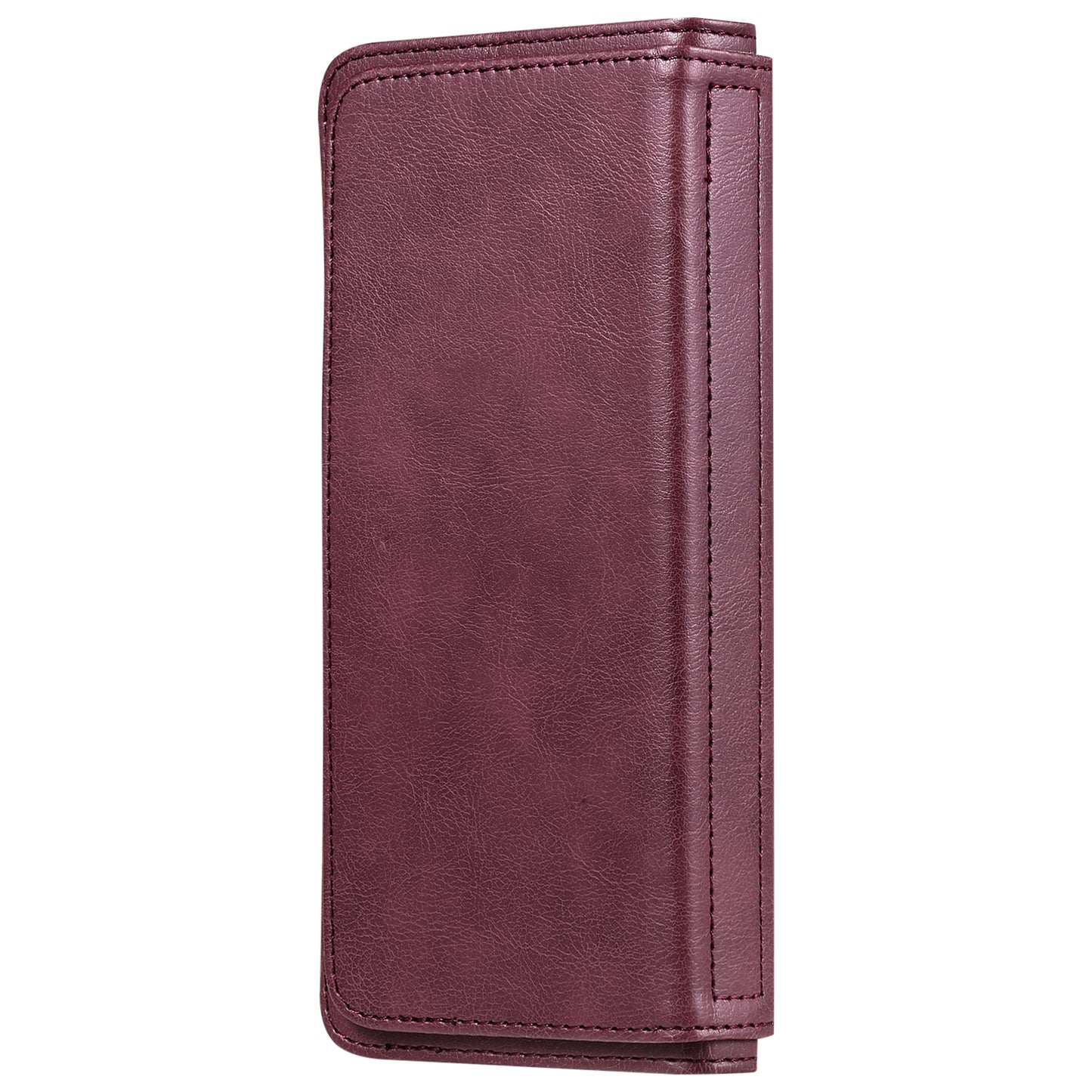 KT Multi-functional Series-1 10 Card Slots Wallet TPU+PU Leather Shell with Stand for Samsung Galaxy S20 Ultra - Wine Red