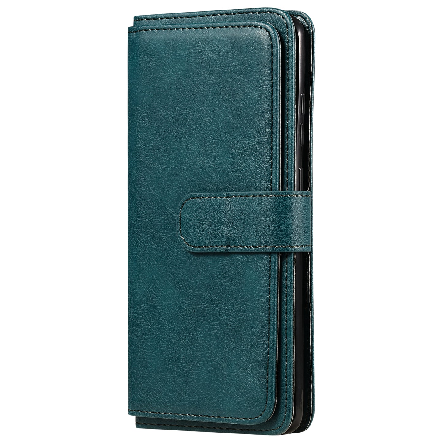 KT Multi-functional Series-1 10 Card Slots Wallet TPU+PU Leather Shell with Stand for Samsung Galaxy S20 Ultra - Green