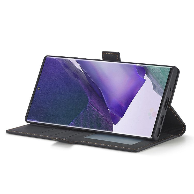 FORWENW Fantasy Series Silky Touch Leather Mobile Phone Shell for Samsung Galaxy Note20/Note20 5G - Black