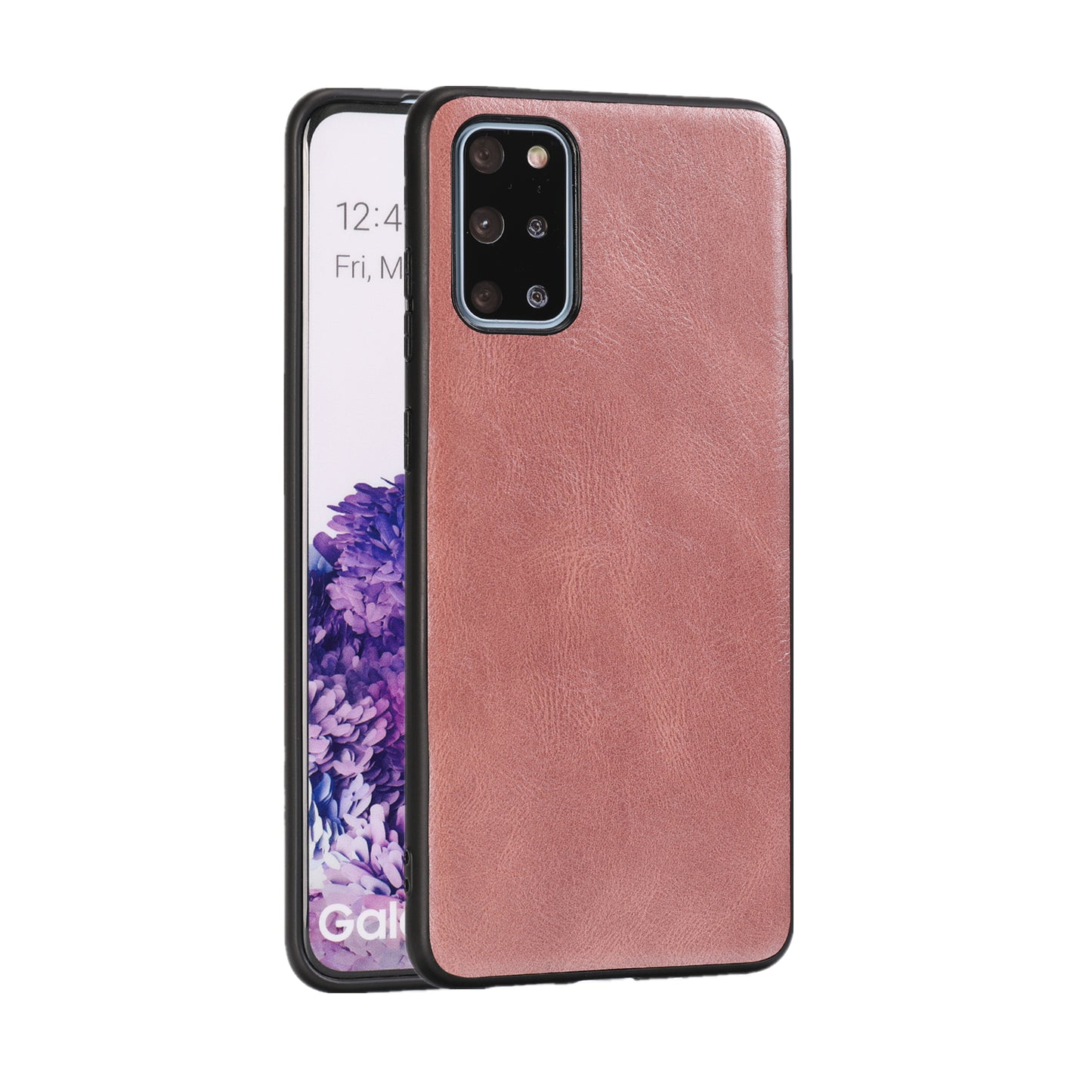 Crazy Horse Texture PU Leather Coated TPU Case for Samsung Galaxy S20 Plus / S20 Plus 5G - Pink