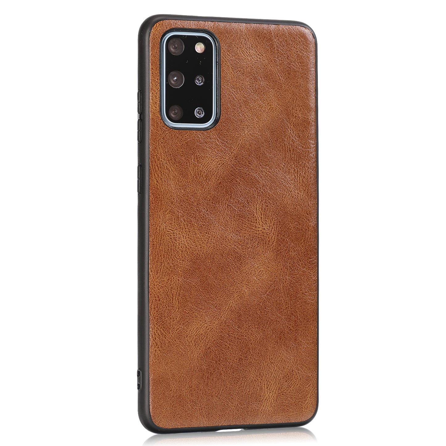 Crazy Horse Texture PU Leather Coated TPU Case for Samsung Galaxy S20 Plus / S20 Plus 5G - Brown