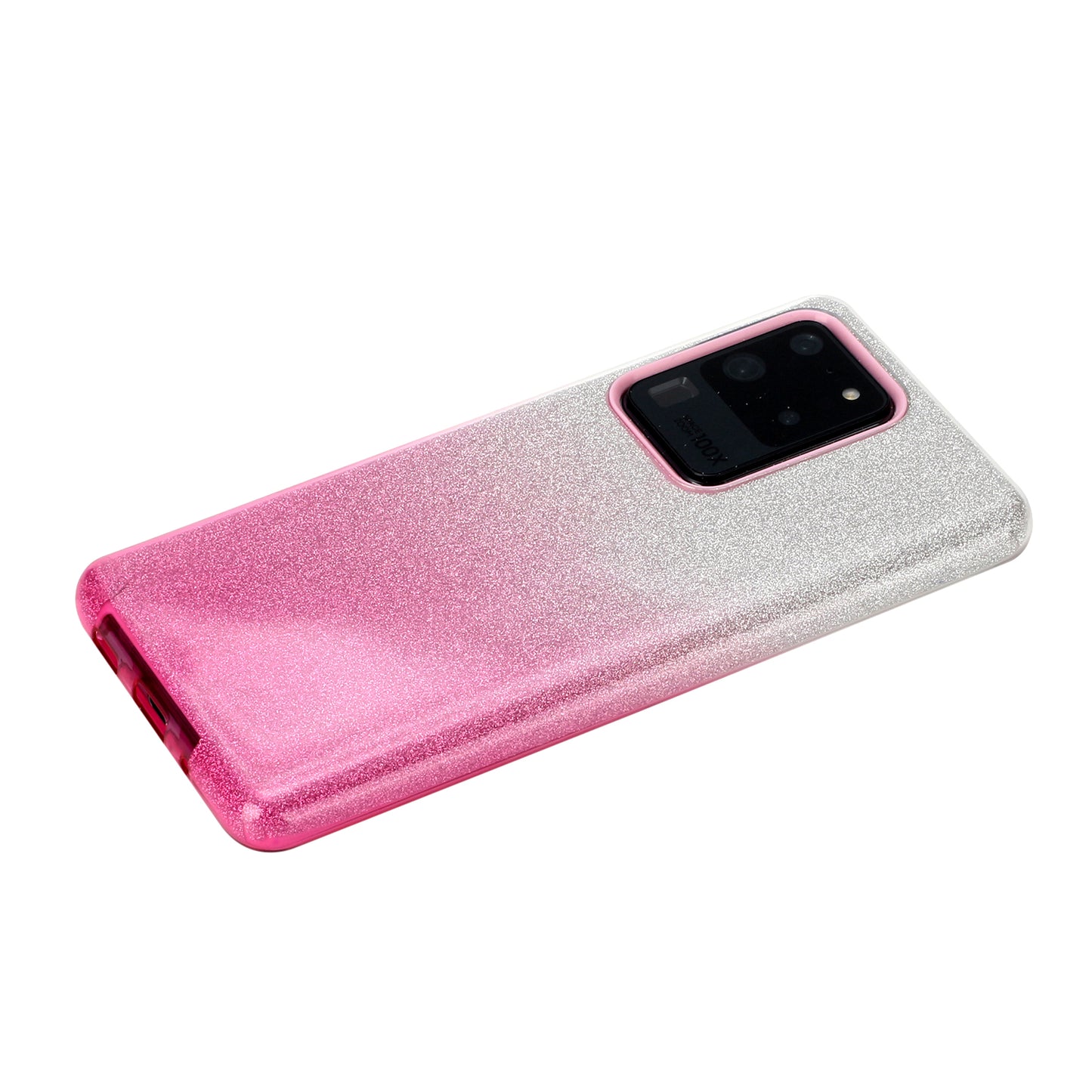 Gradient Color TPU + PC Hybrid Phone Cover for Samsung Galaxy S20 Ultra - Pink